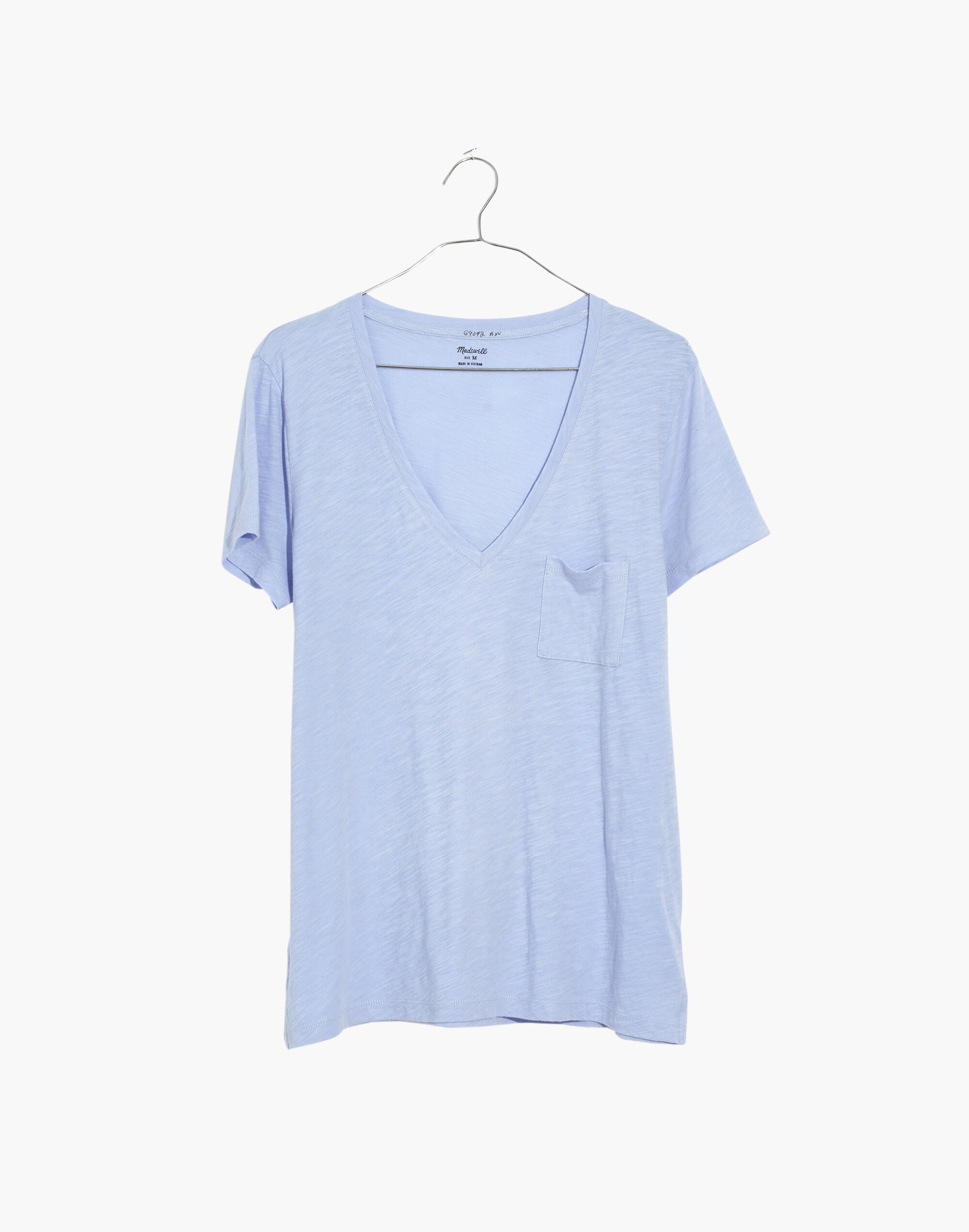Whisper Cotton V-Neck Pocket Tee