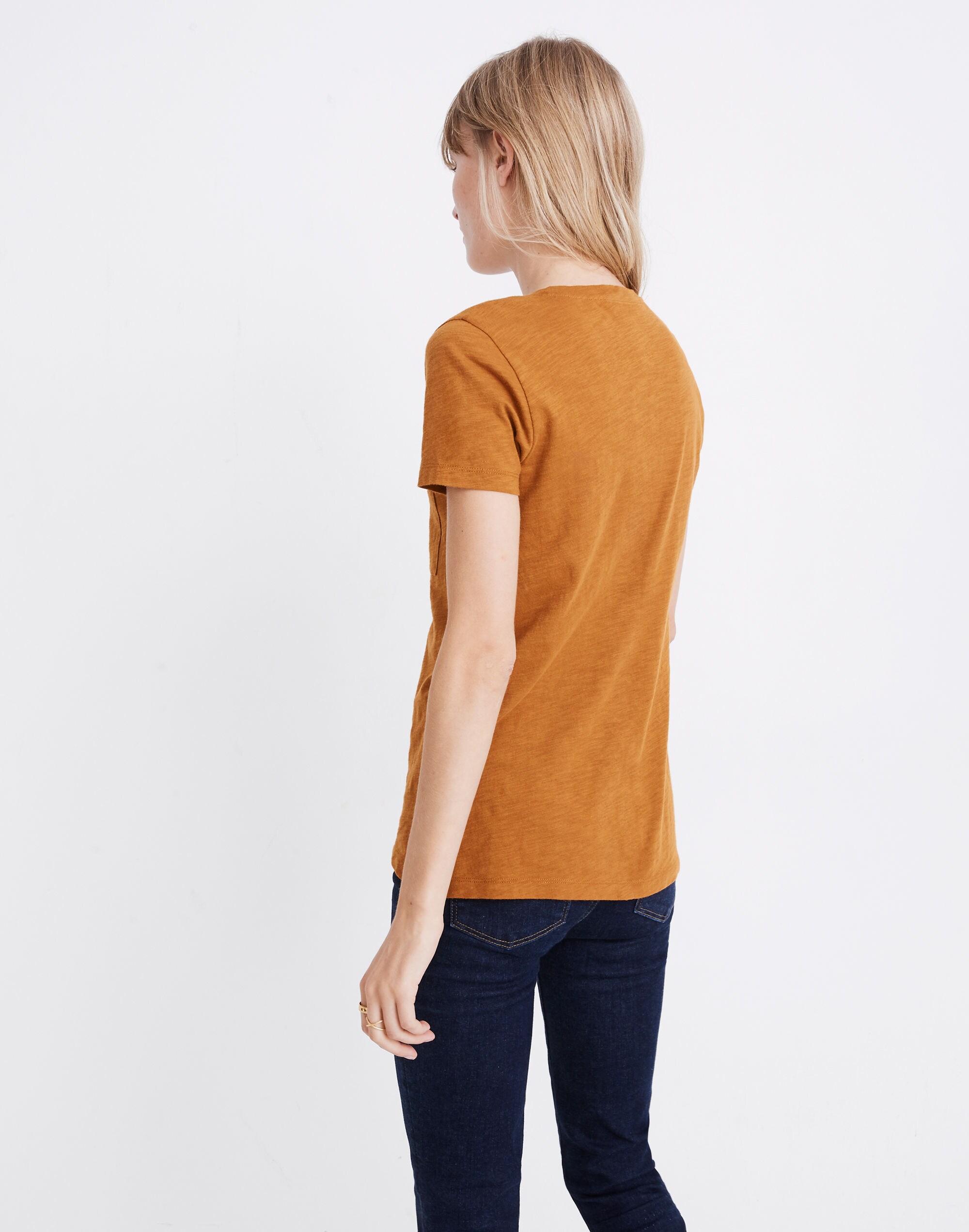 Whisper Cotton V-Neck Pocket Tee