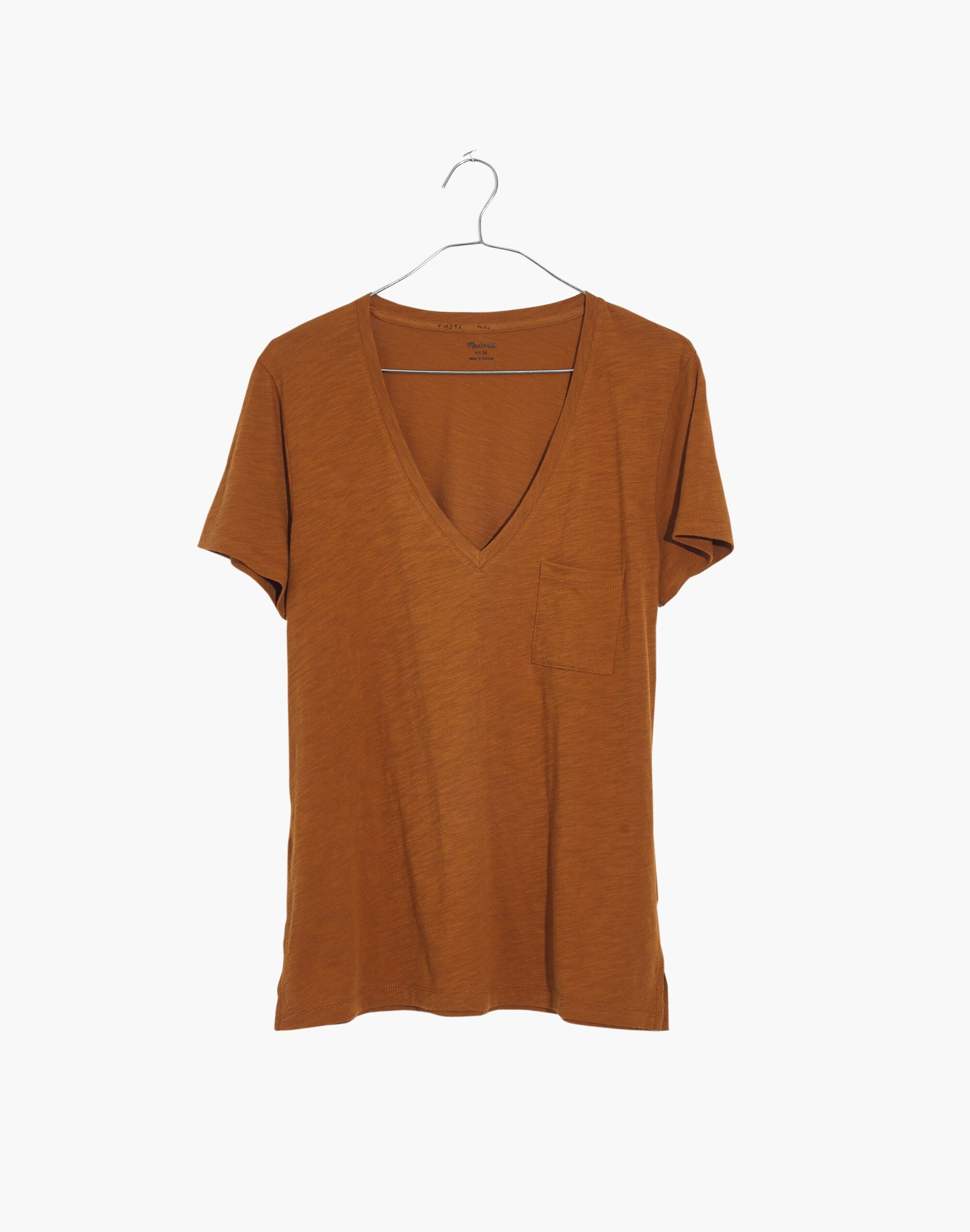 Whisper Cotton V-Neck Pocket Tee