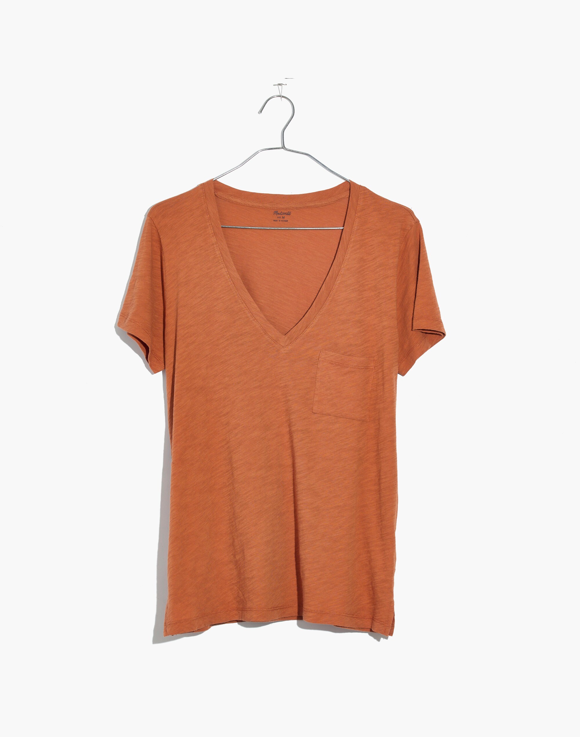 Whisper Cotton V-Neck Pocket Tee