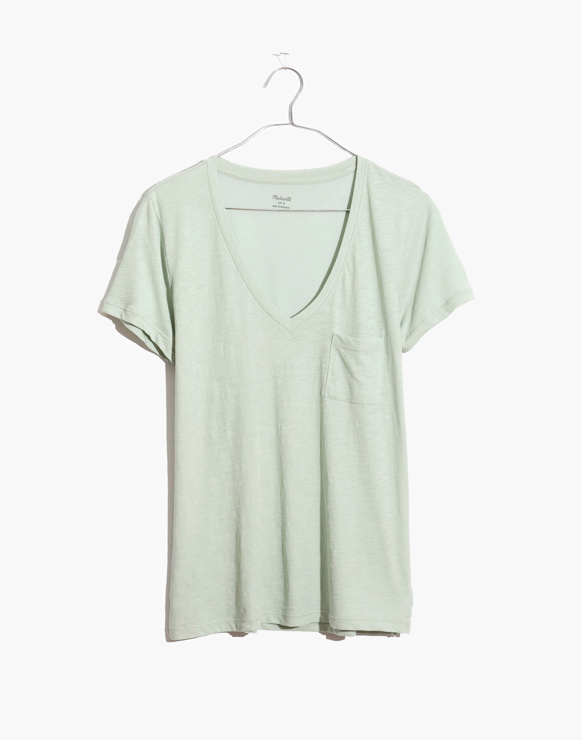 Whisper Cotton V-Neck Pocket Tee