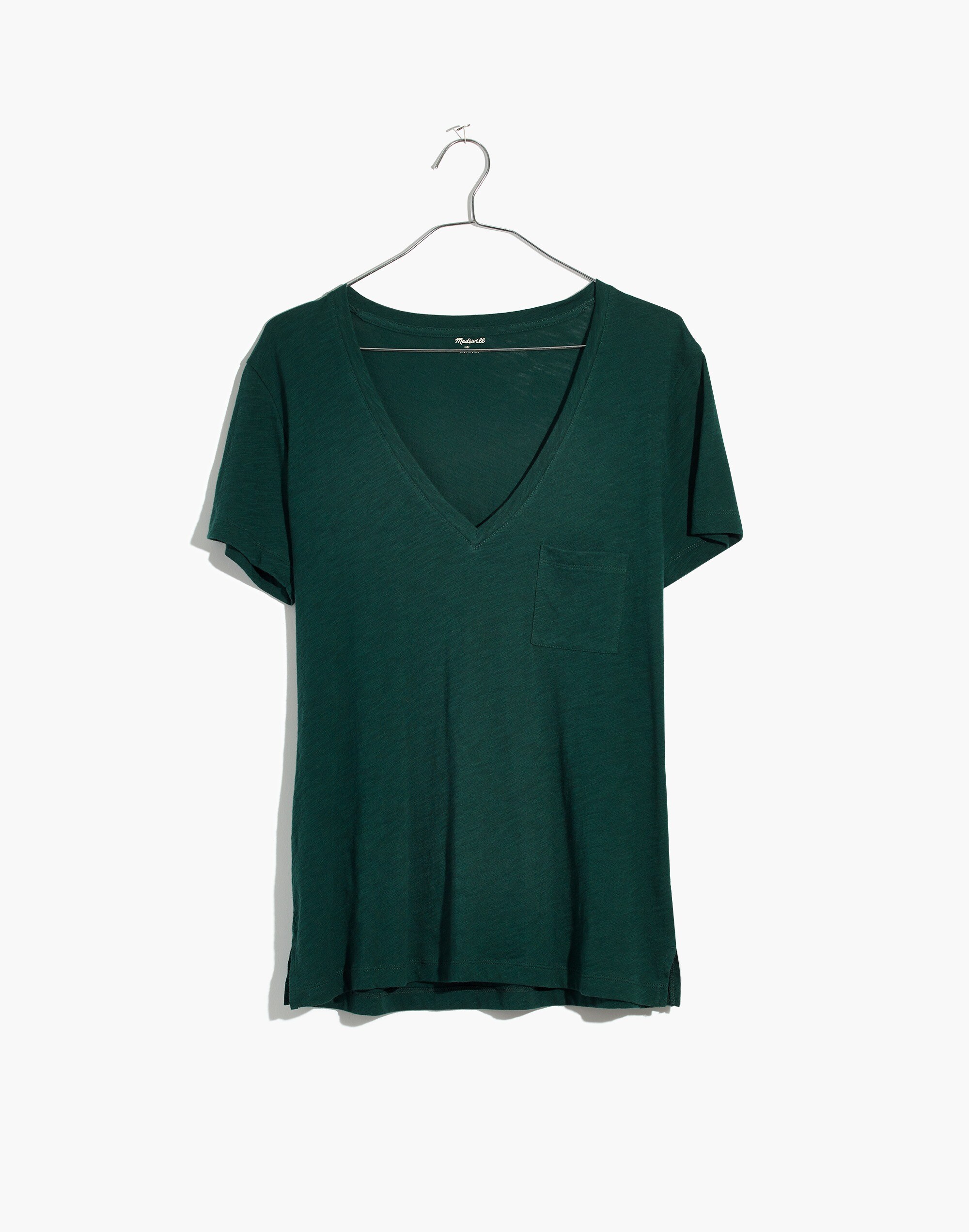 Whisper Cotton V-Neck Pocket Tee
