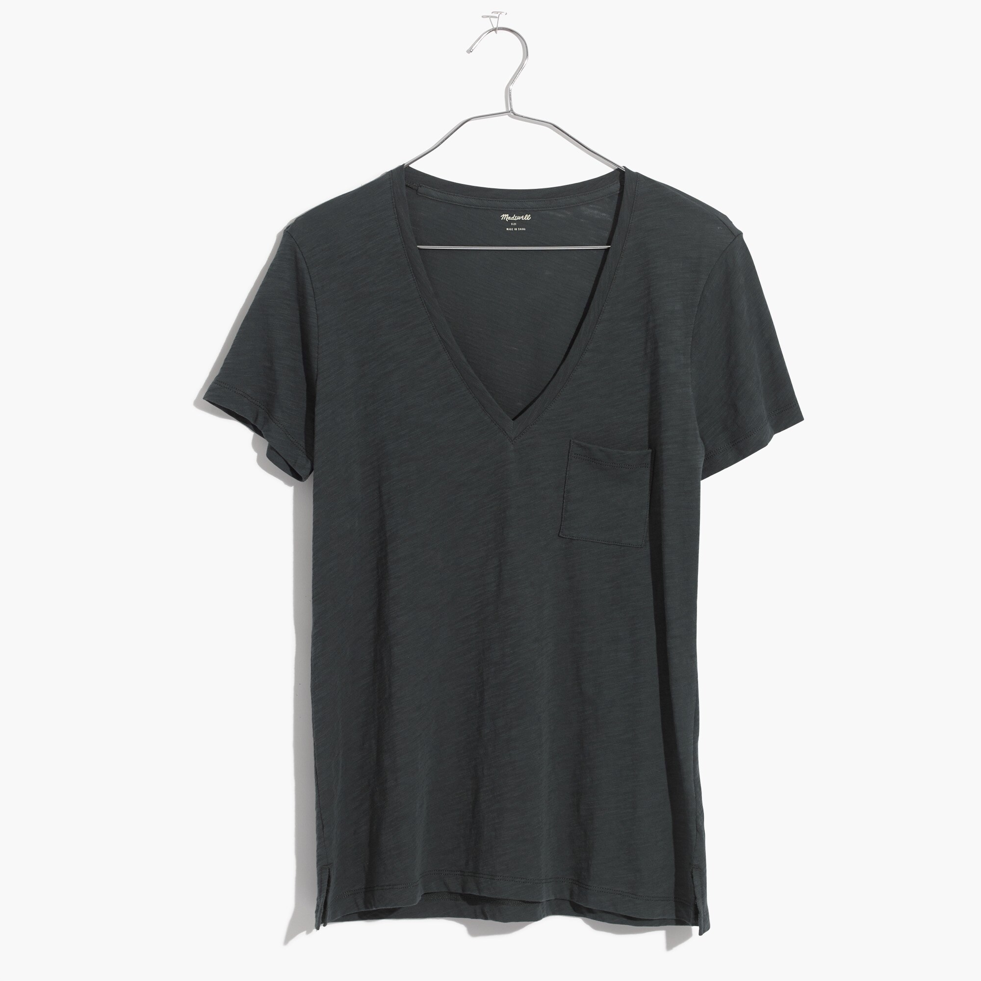 Whisper Cotton V-Neck Pocket Tee