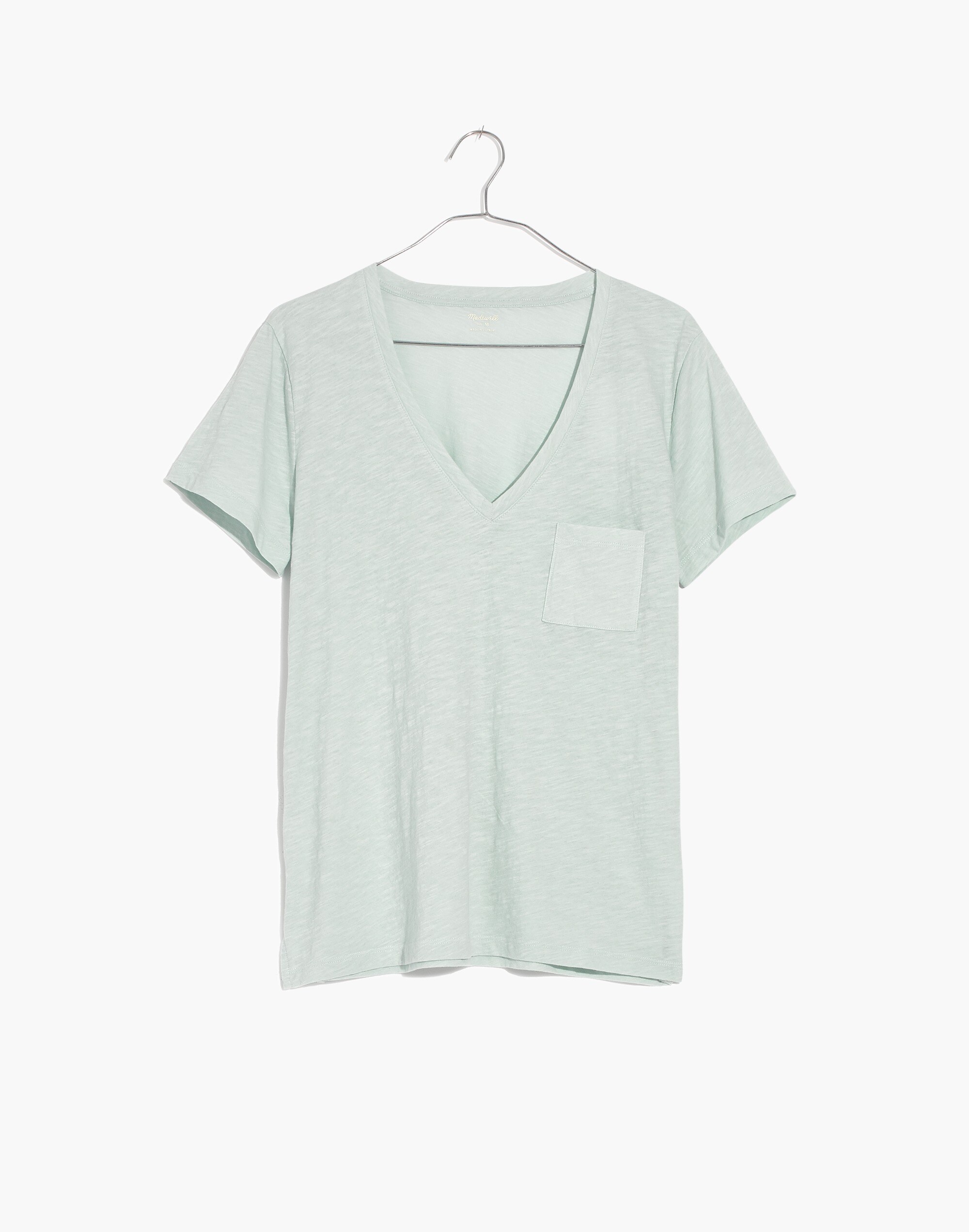 Whisper Cotton V-Neck Pocket Tee