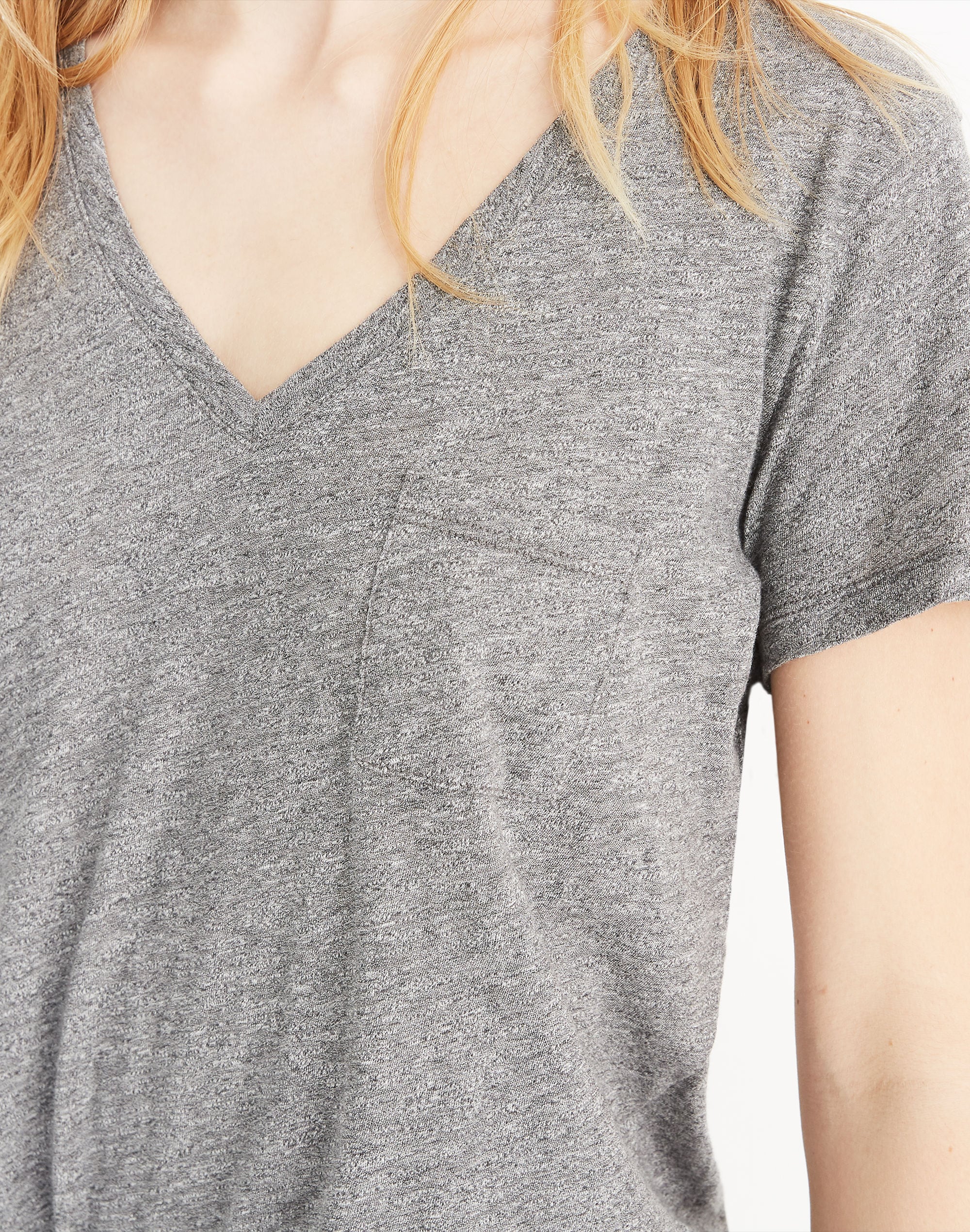 Whisper Cotton V-Neck Pocket Tee