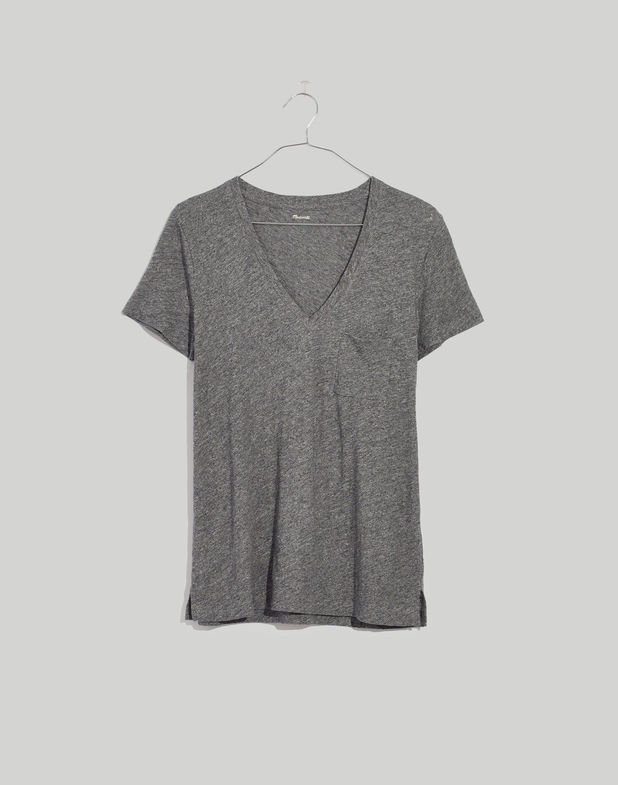Whisper Cotton V-Neck Pocket Tee