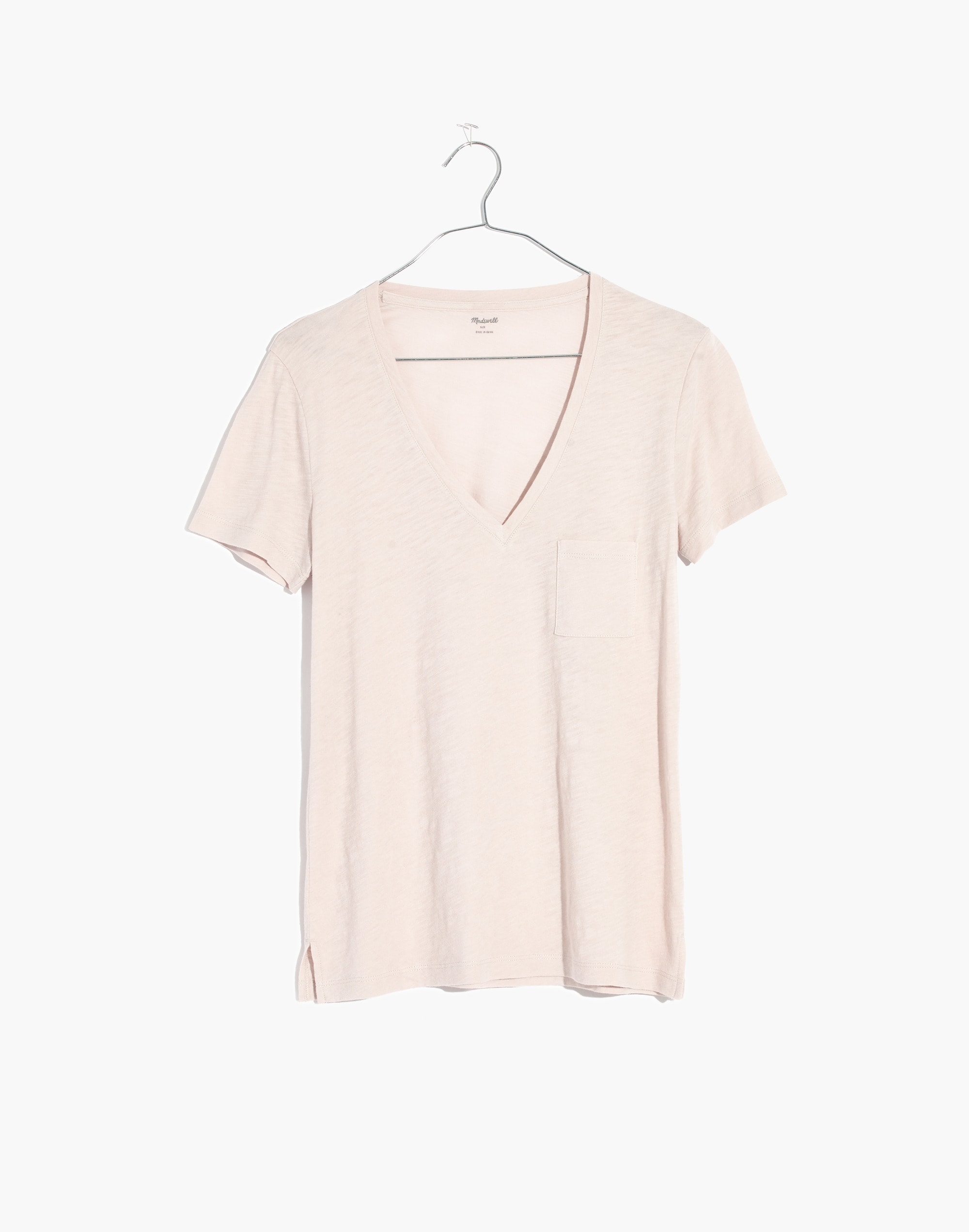 Whisper Cotton V-Neck Pocket Tee