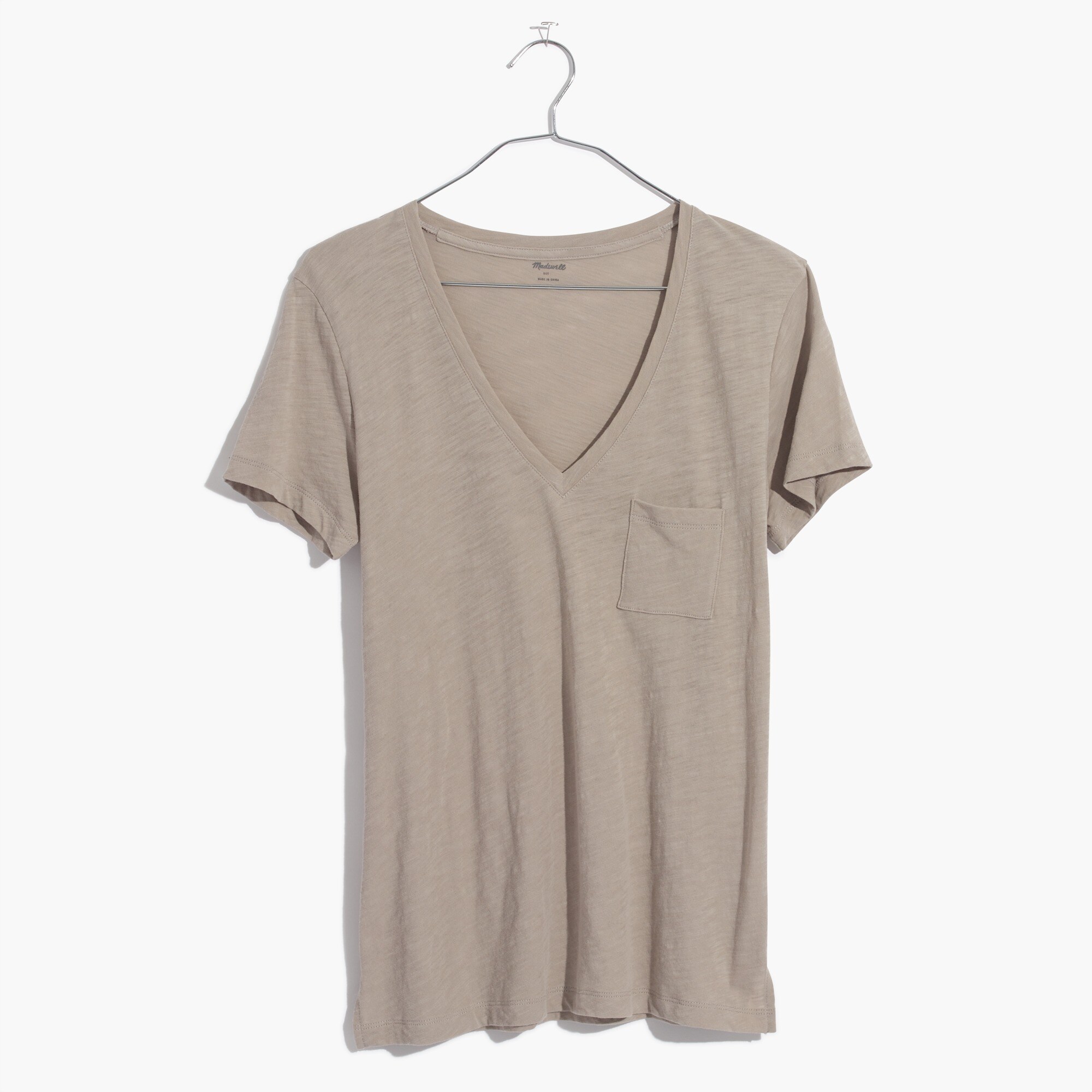 Whisper Cotton V-Neck Pocket Tee