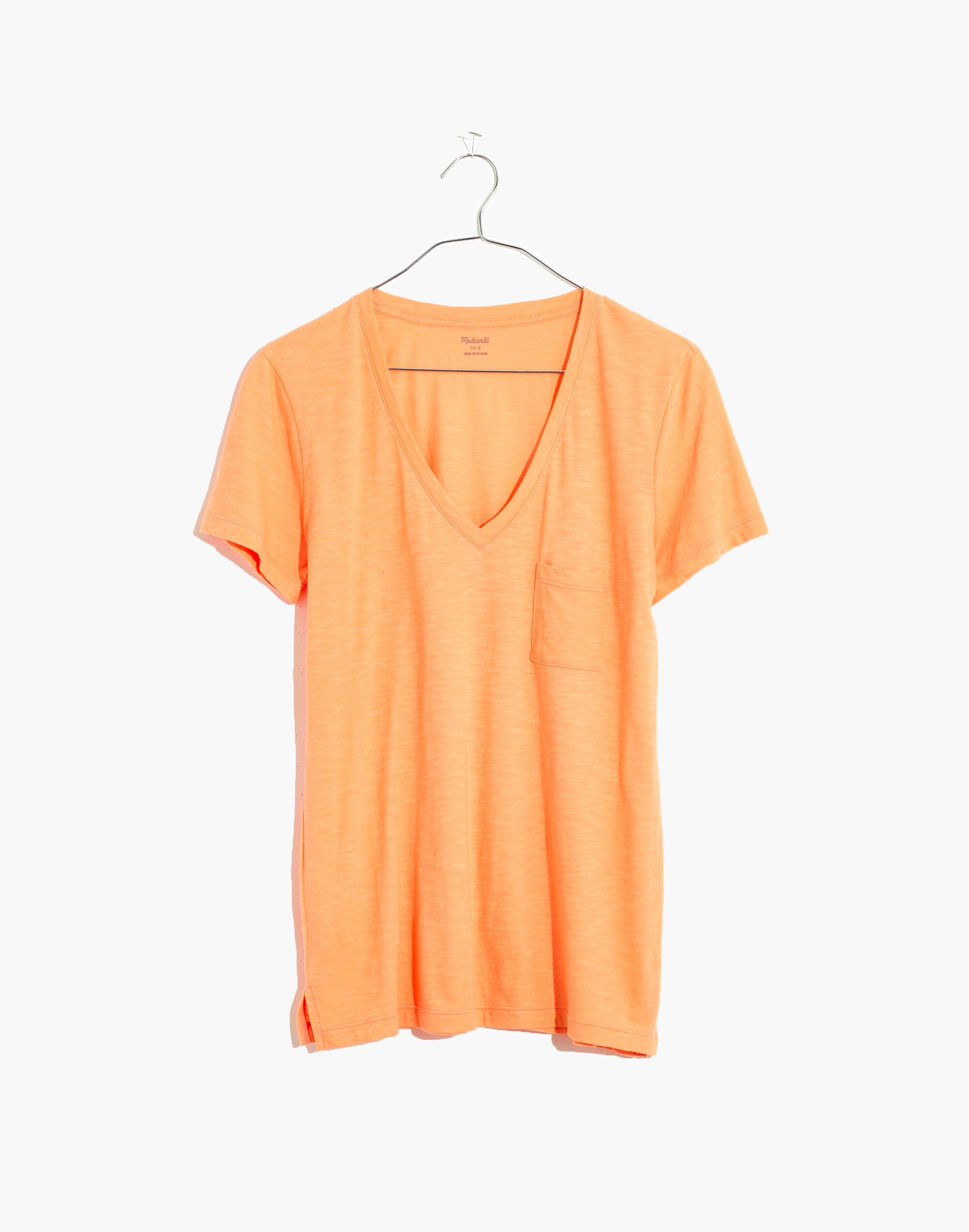 Whisper Cotton V-Neck Pocket Tee