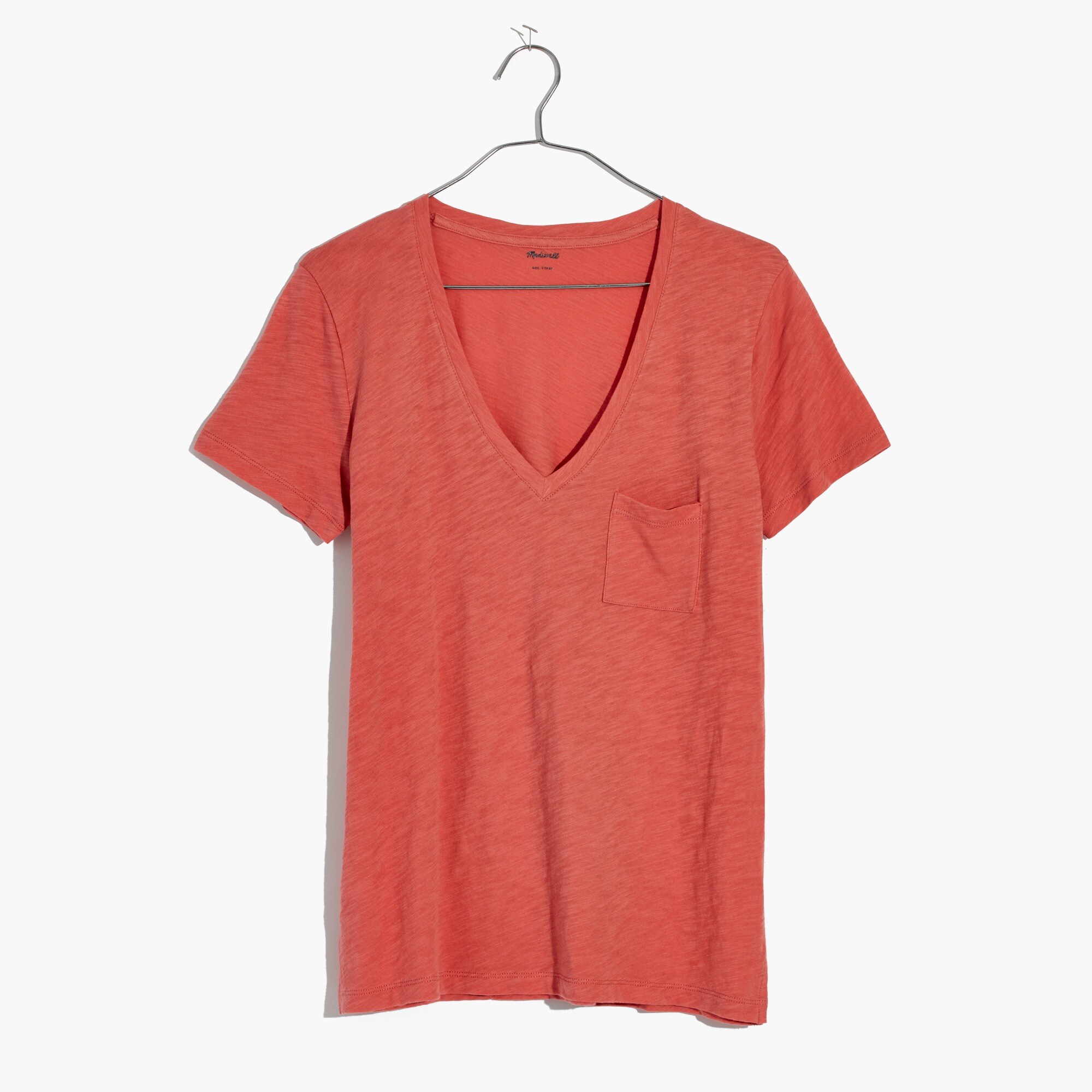 Whisper Cotton V-Neck Pocket Tee