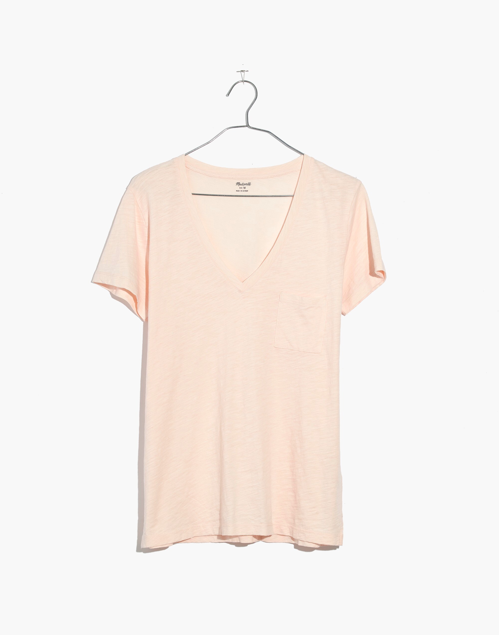 Whisper Cotton V-Neck Pocket Tee