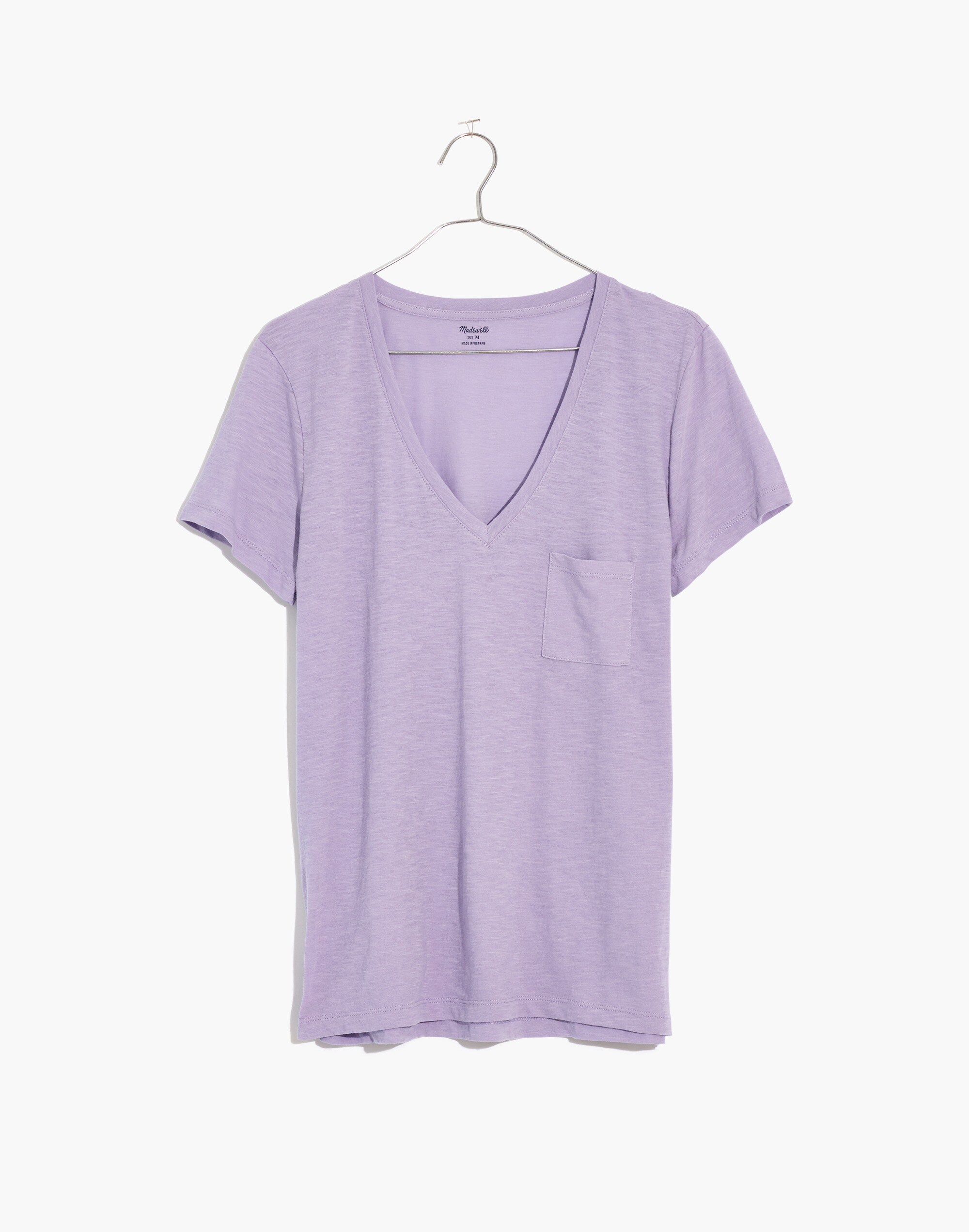 Whisper Cotton V-Neck Pocket Tee