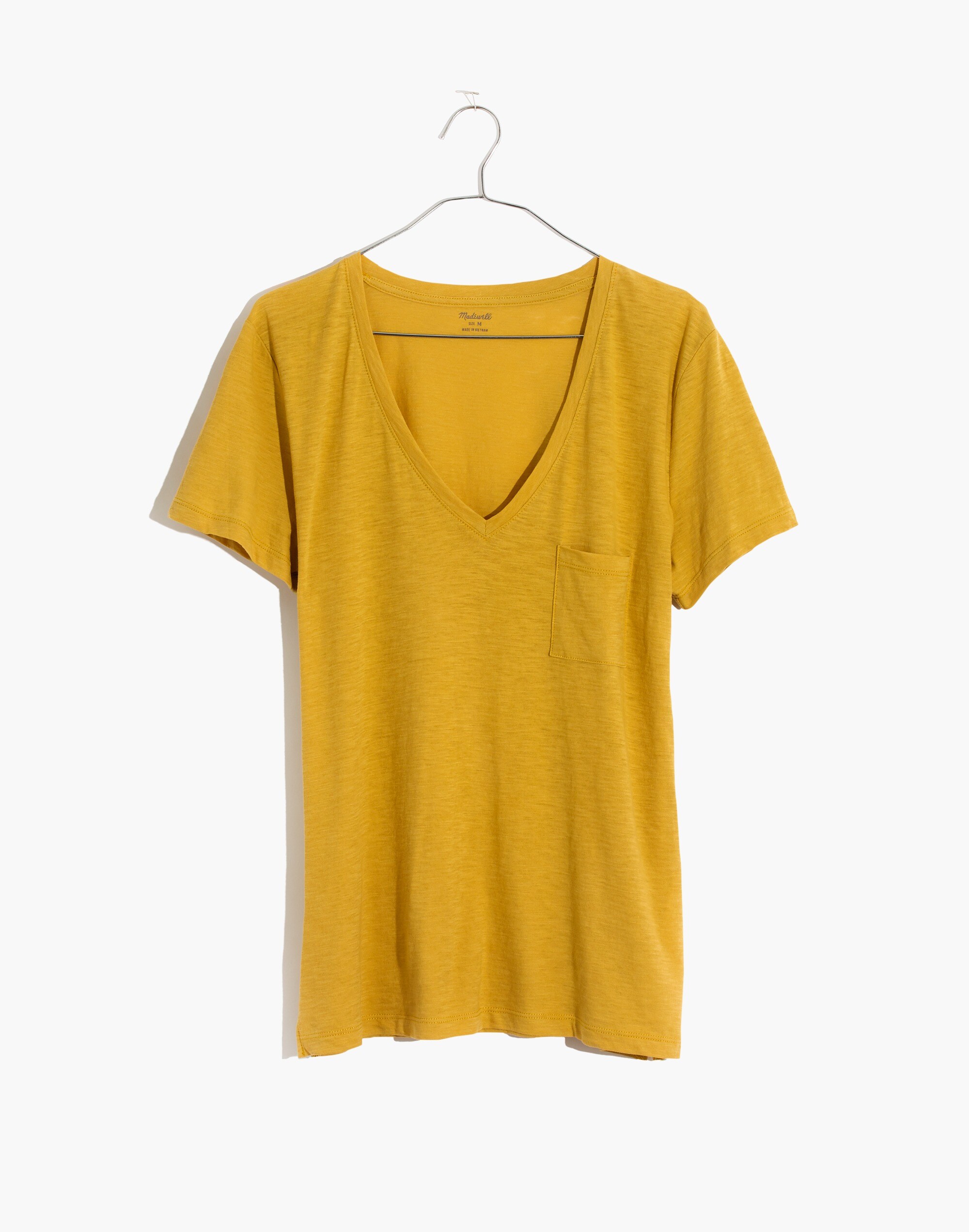 Whisper Cotton V-Neck Pocket Tee