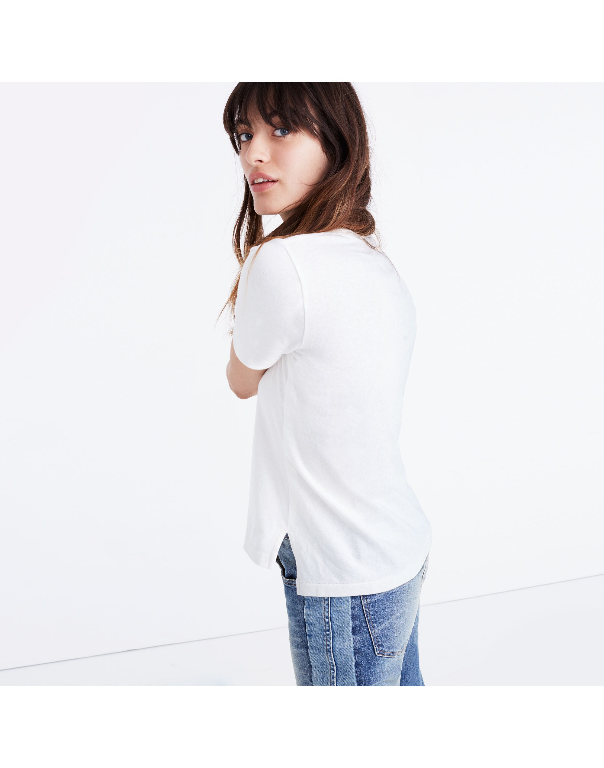 Embroidered Au Revoir Retro Tee