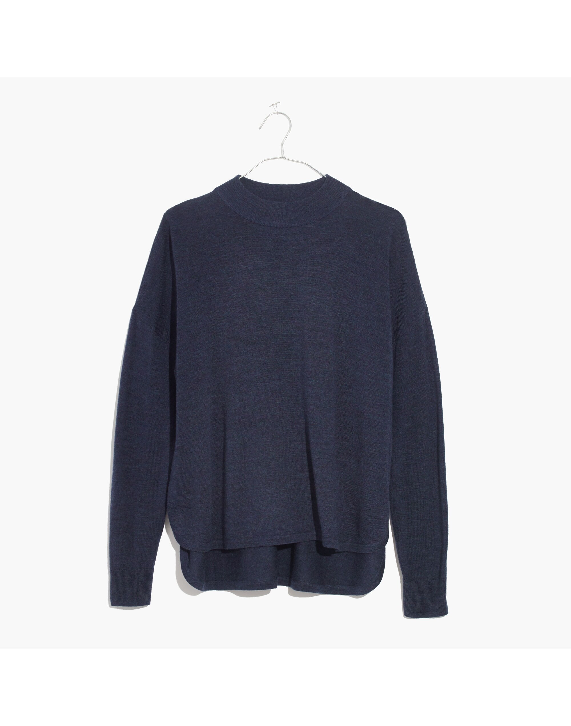 Mockneck Boxy Pullover Sweater