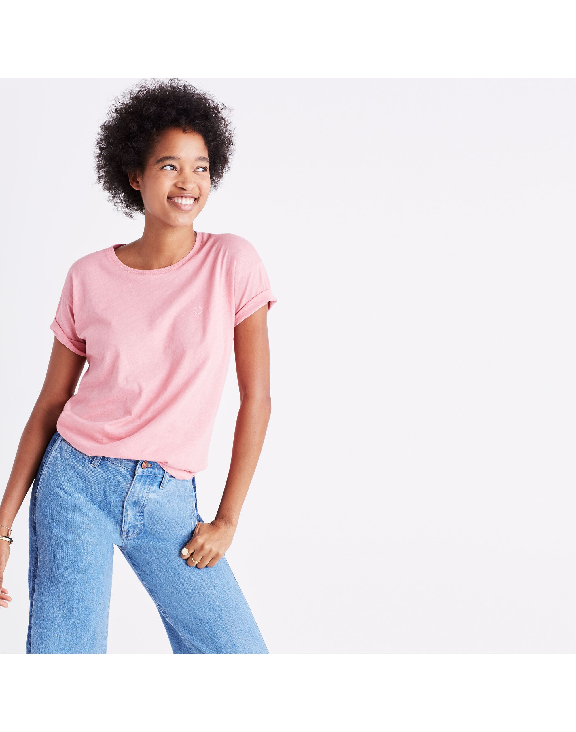 Madewell x Girls Inc. Whisper Cotton Female Symbol Crewneck Tee