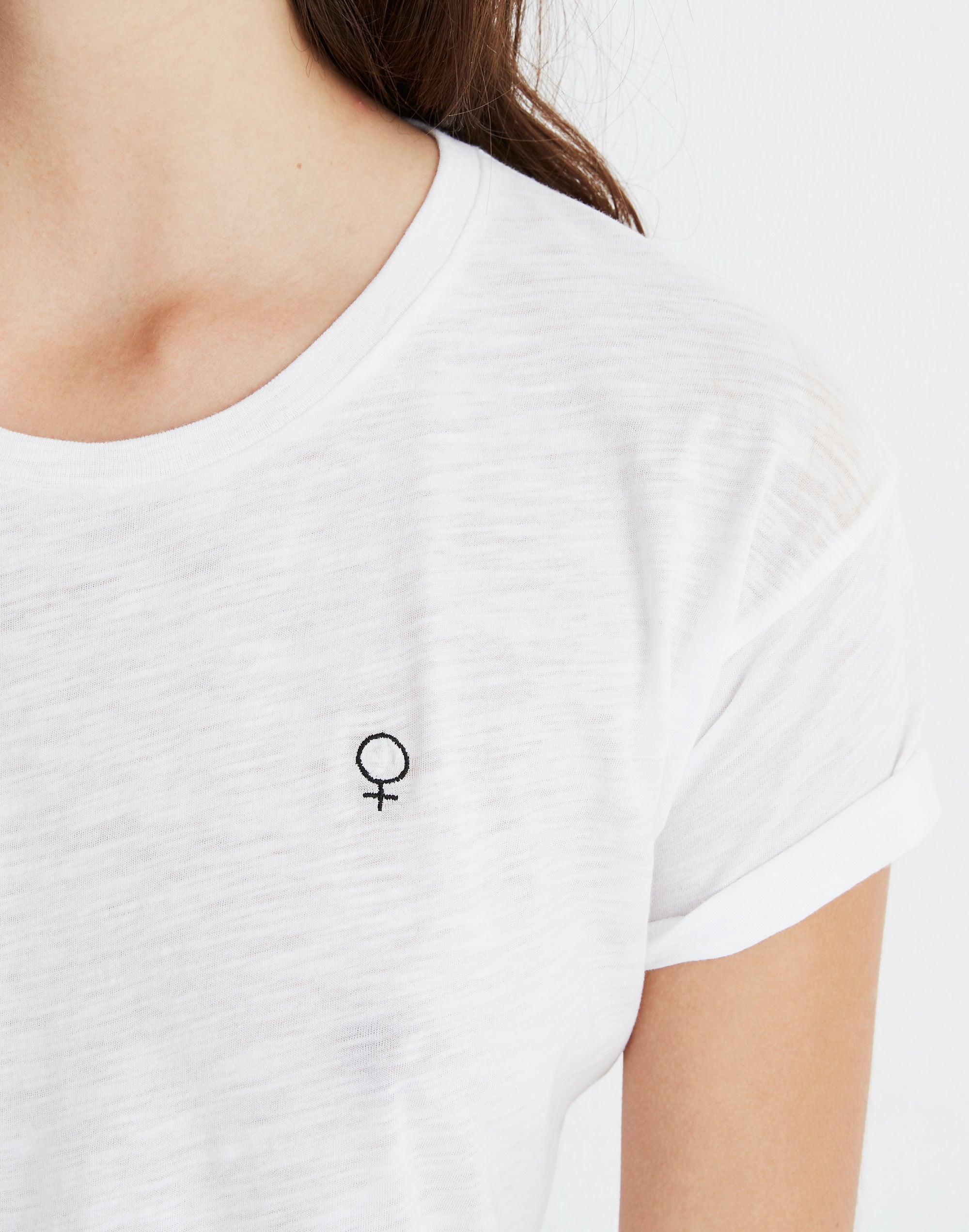 Madewell x Girls Inc. Whisper Cotton Female Symbol Crewneck Tee