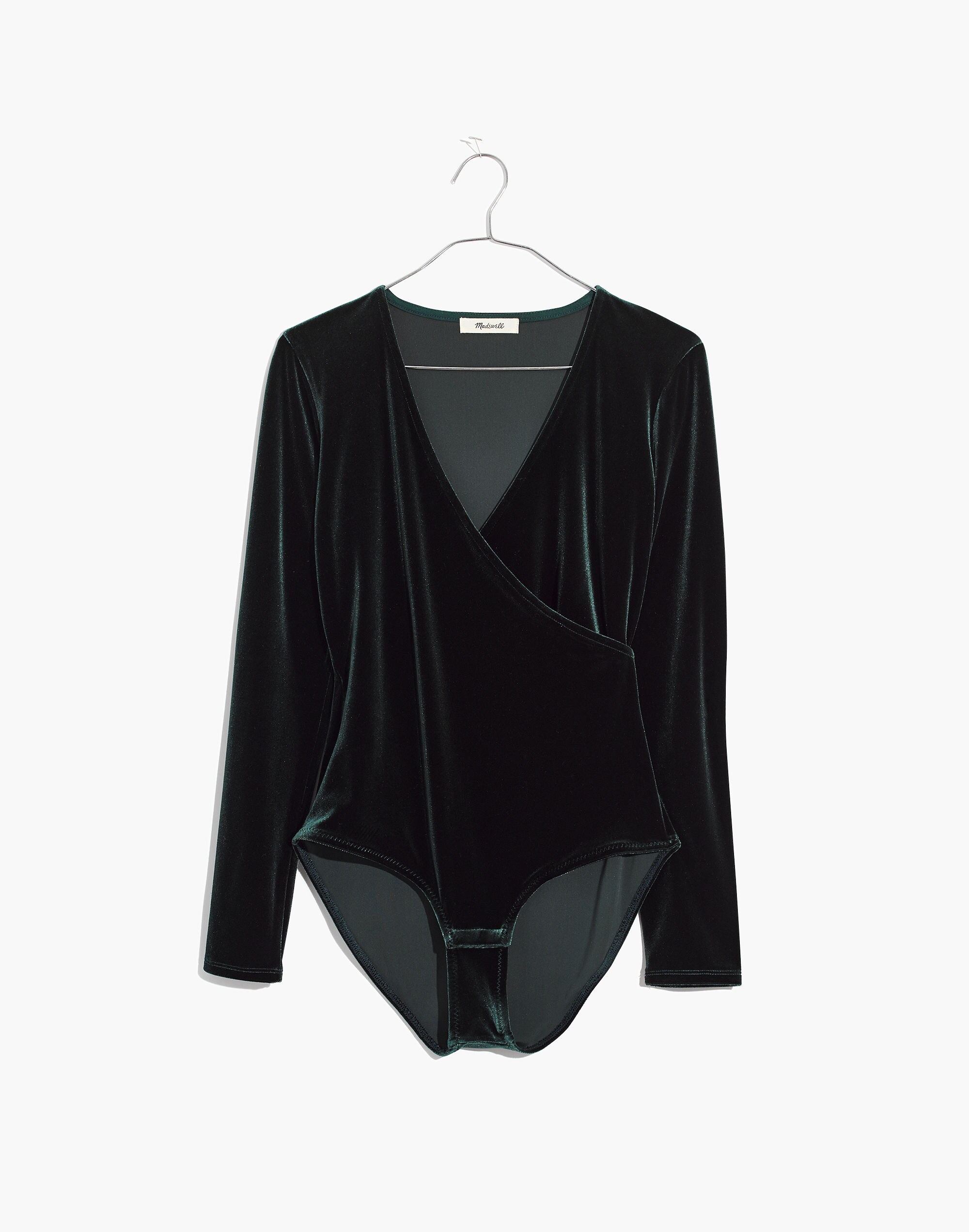 Velvet Wrap Bodysuit