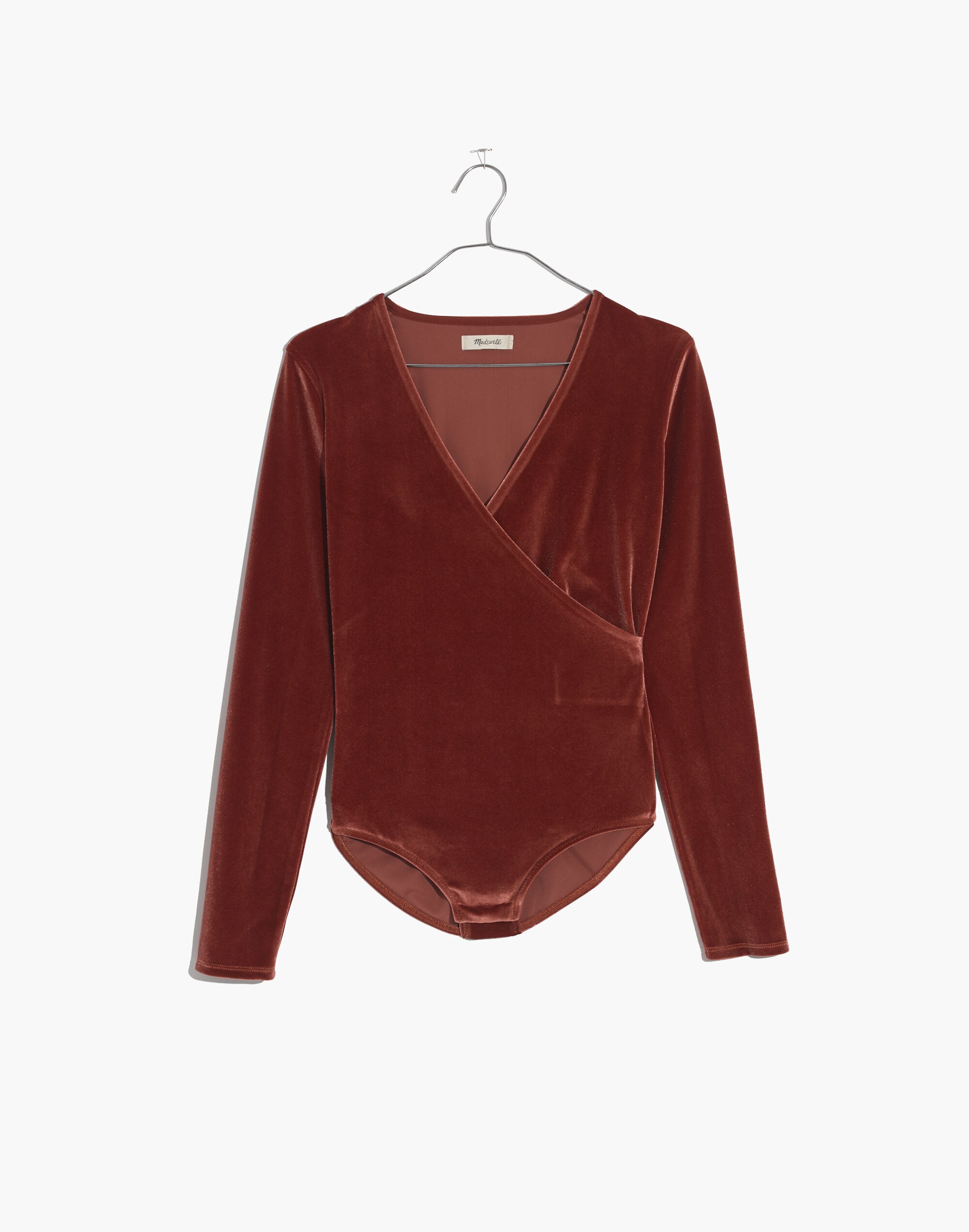 Velvet Wrap Bodysuit