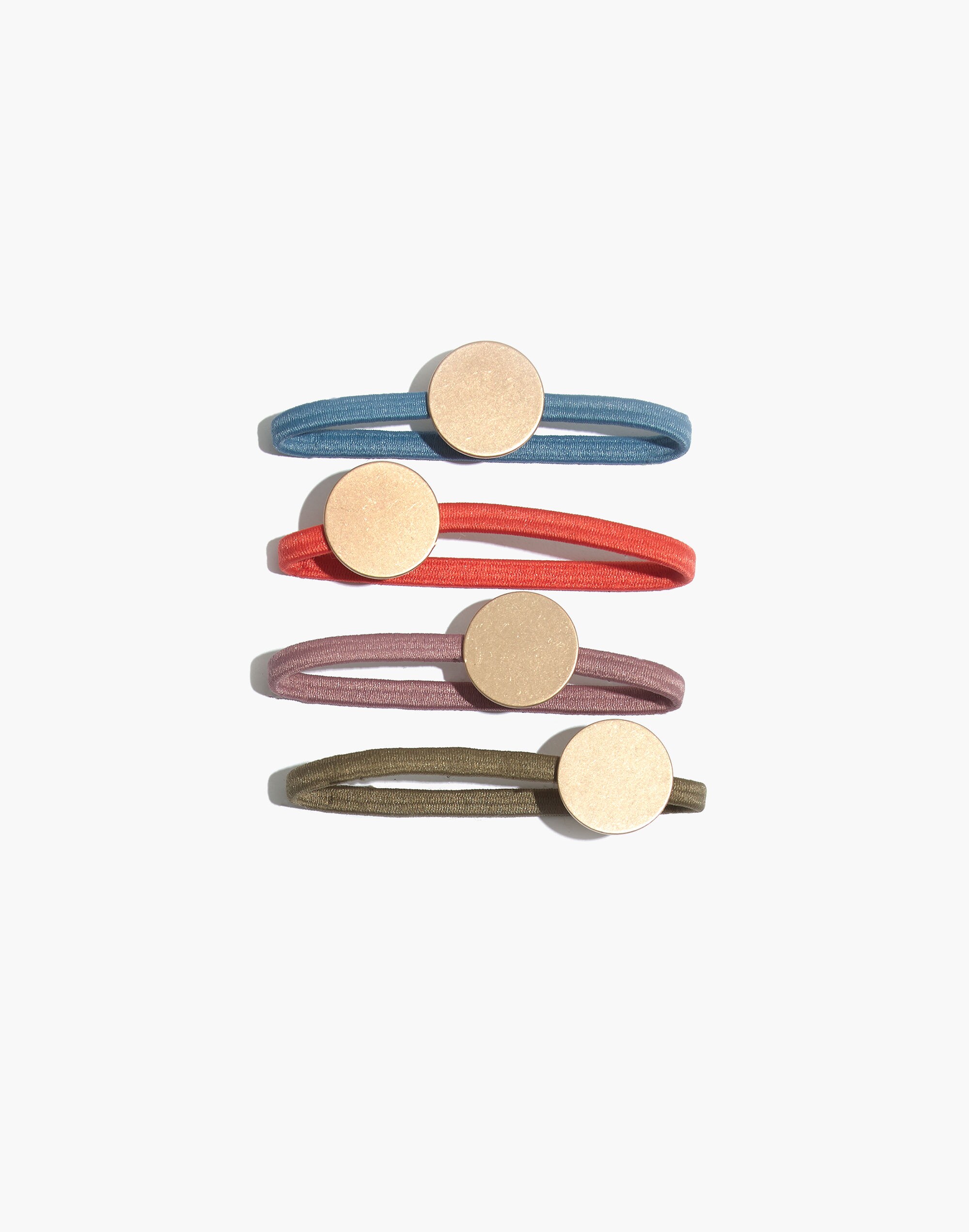 Four-Pack Disc Hair Ties