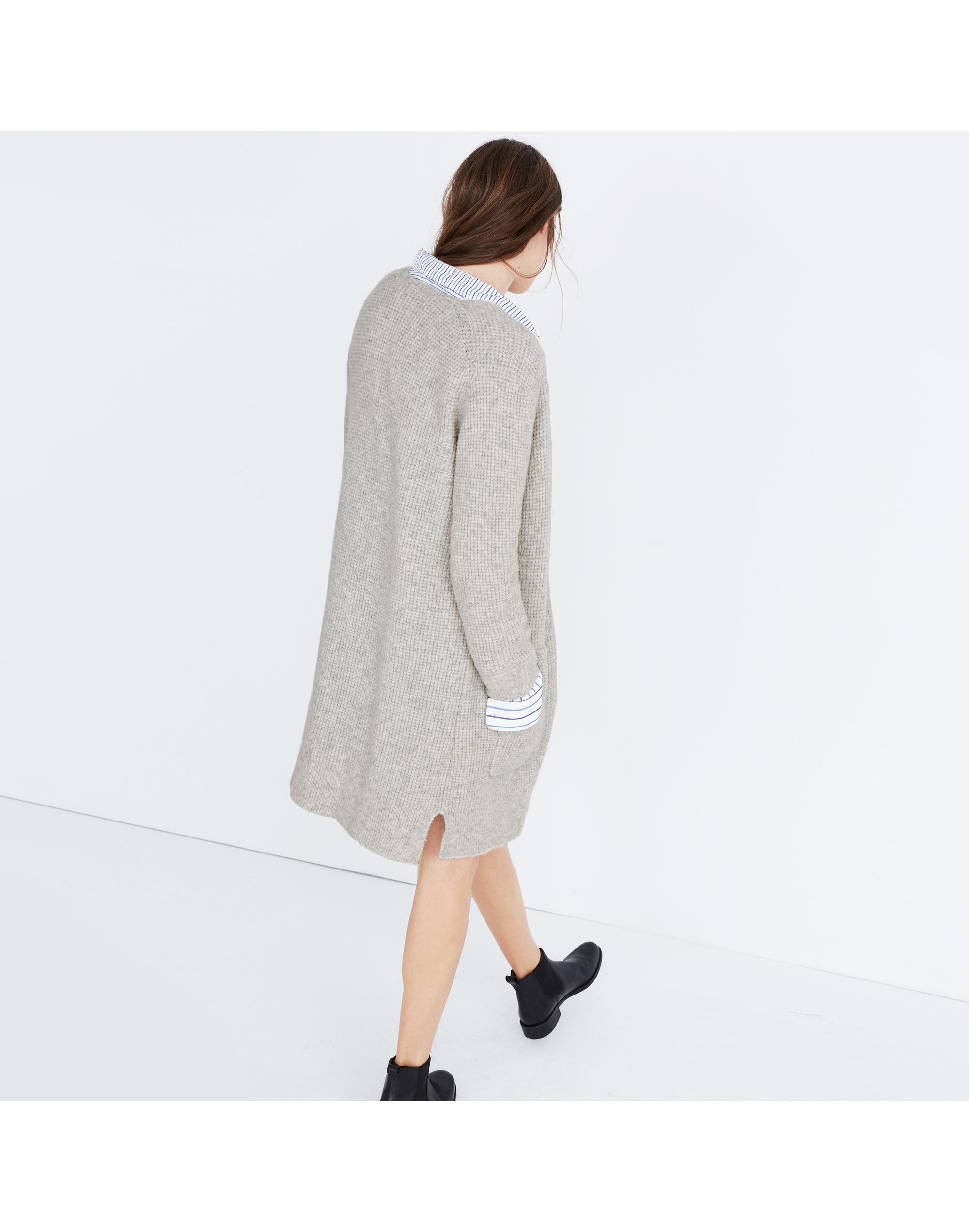 Wafflestitch Cardigan Sweater