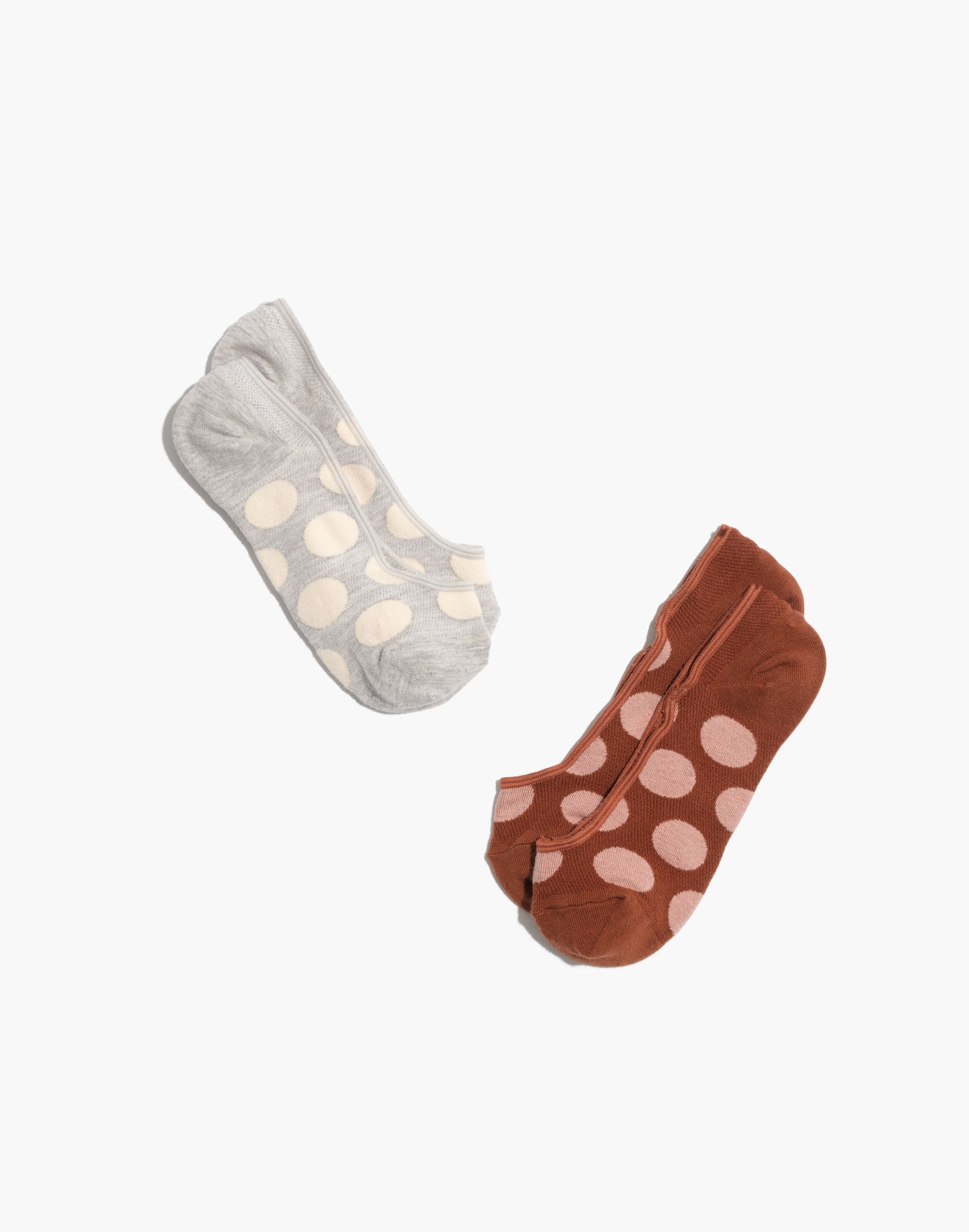 two-pack big dots low-profile socks