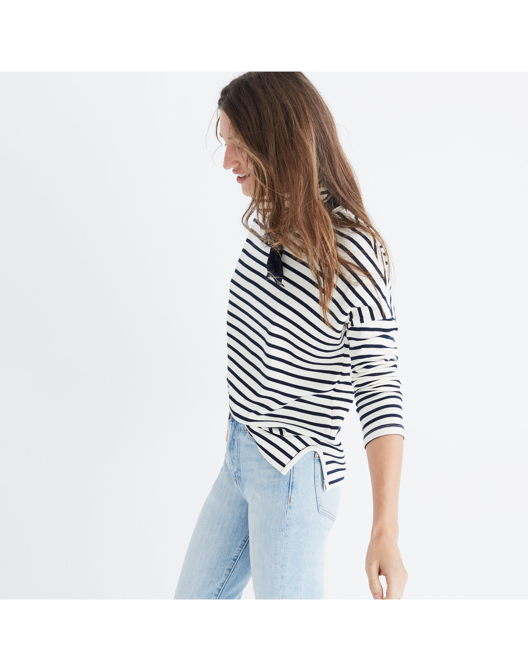 Sailor Stripe Turtleneck Top