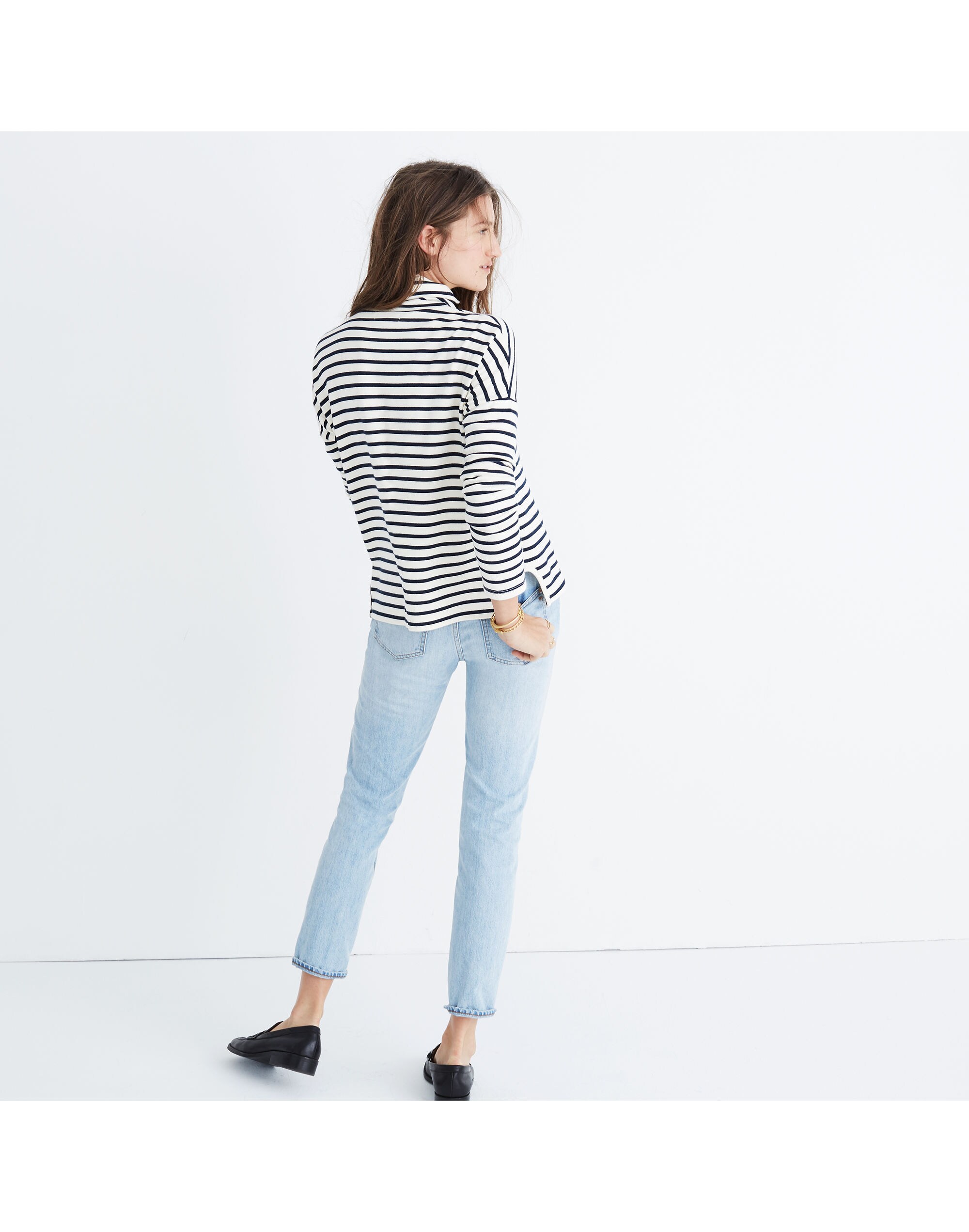 Sailor Stripe Turtleneck Top