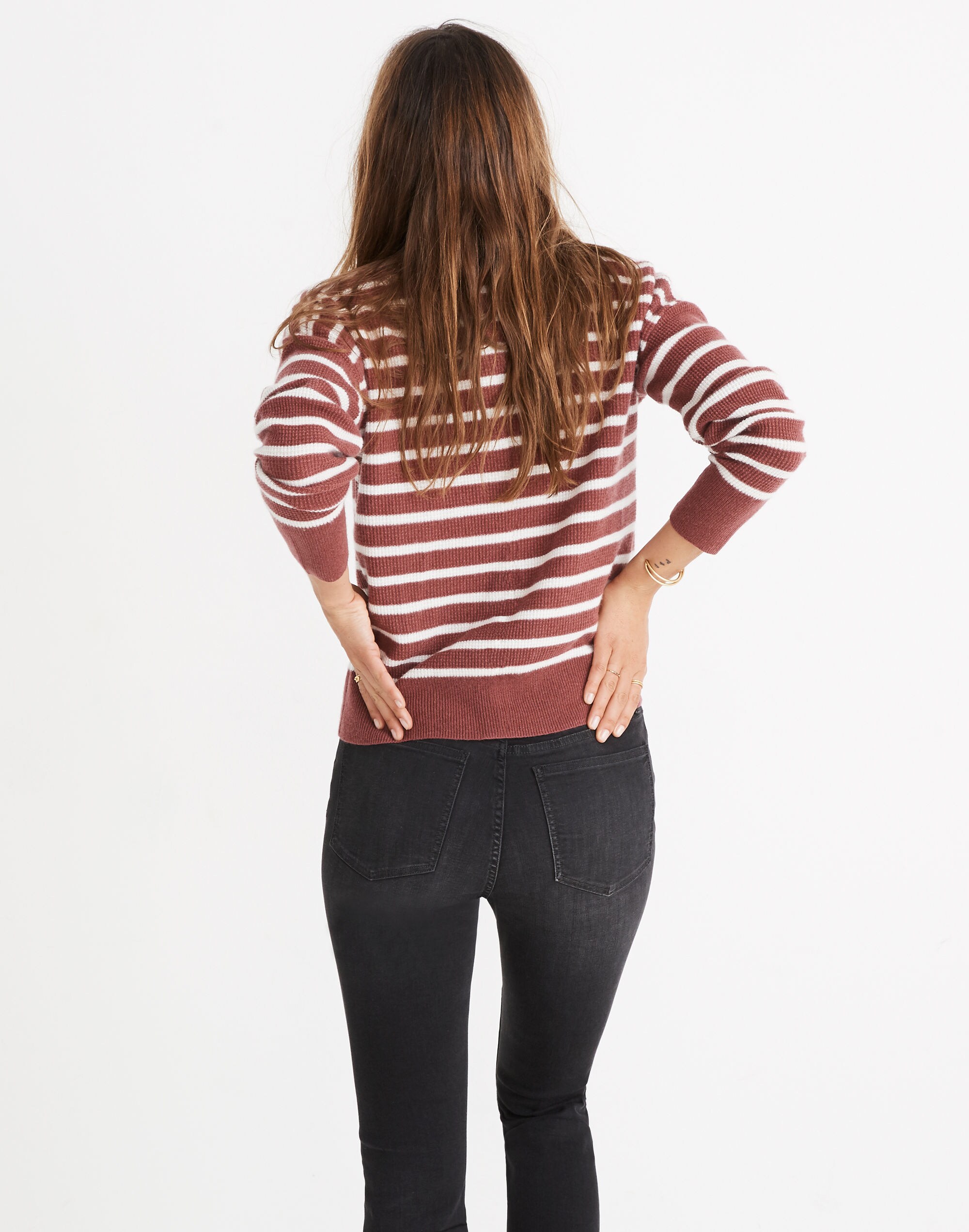 Cashmere Sweatshirt in Stripe