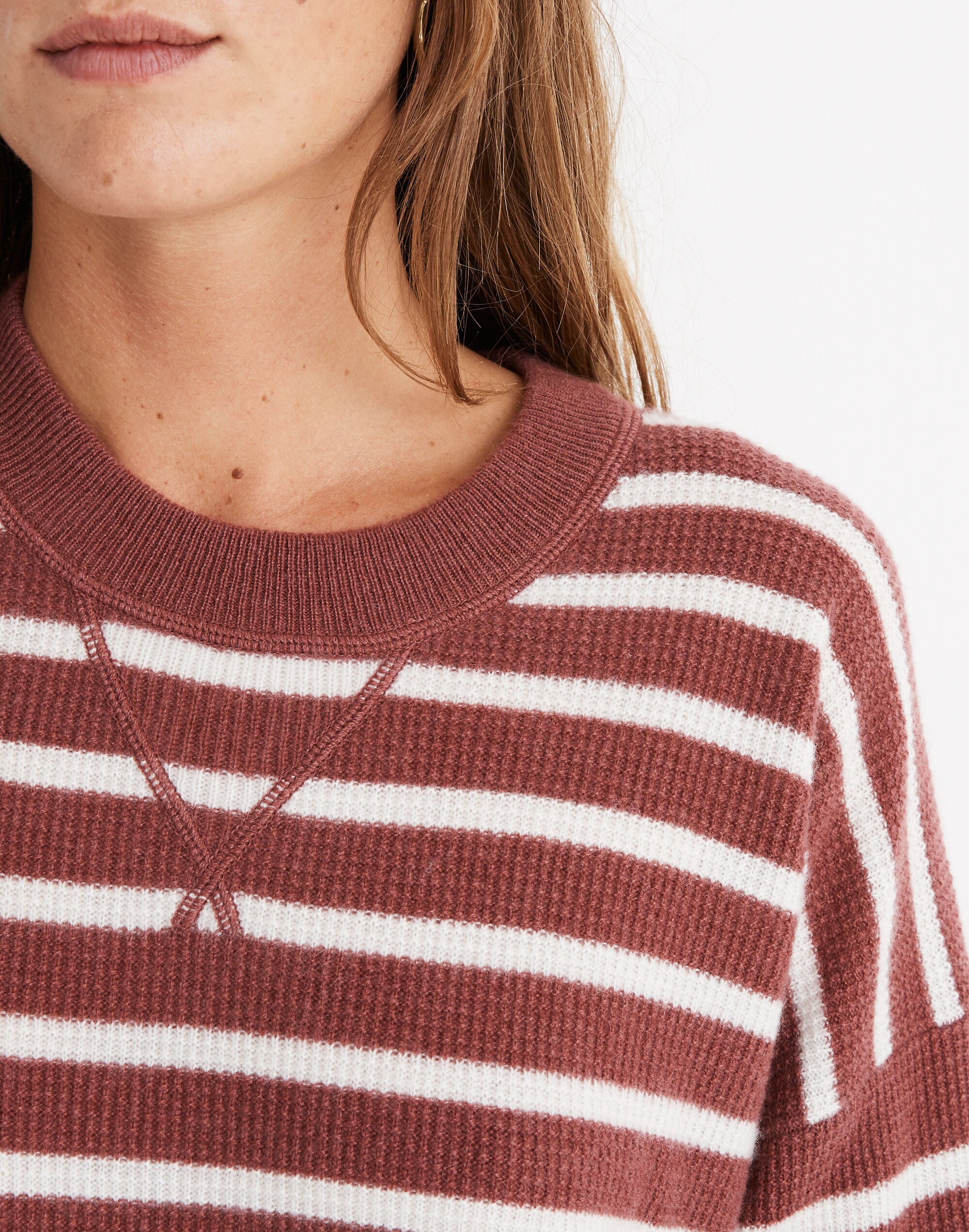 Cashmere Sweatshirt in Stripe