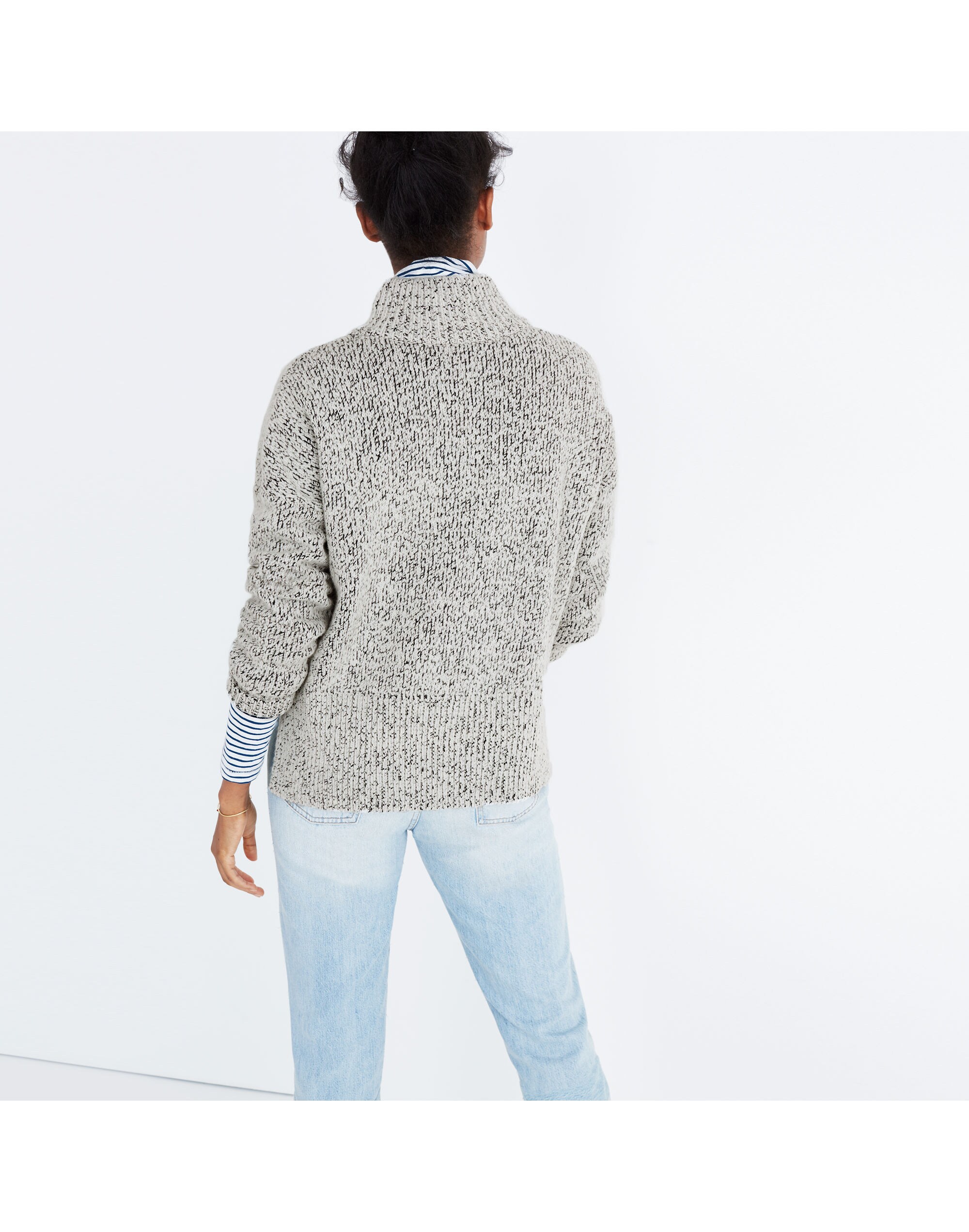 Marled Half-Zip Sweater