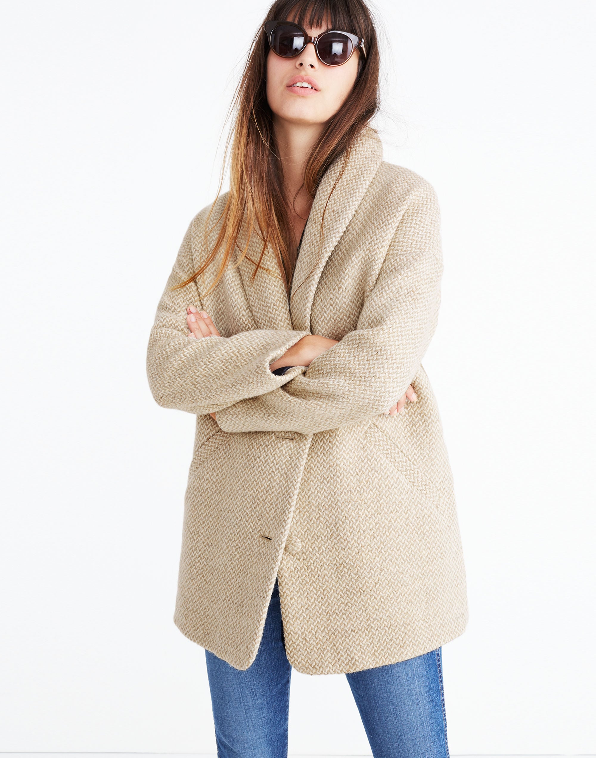 S&eacute;zane&reg; Herringbone Coat
