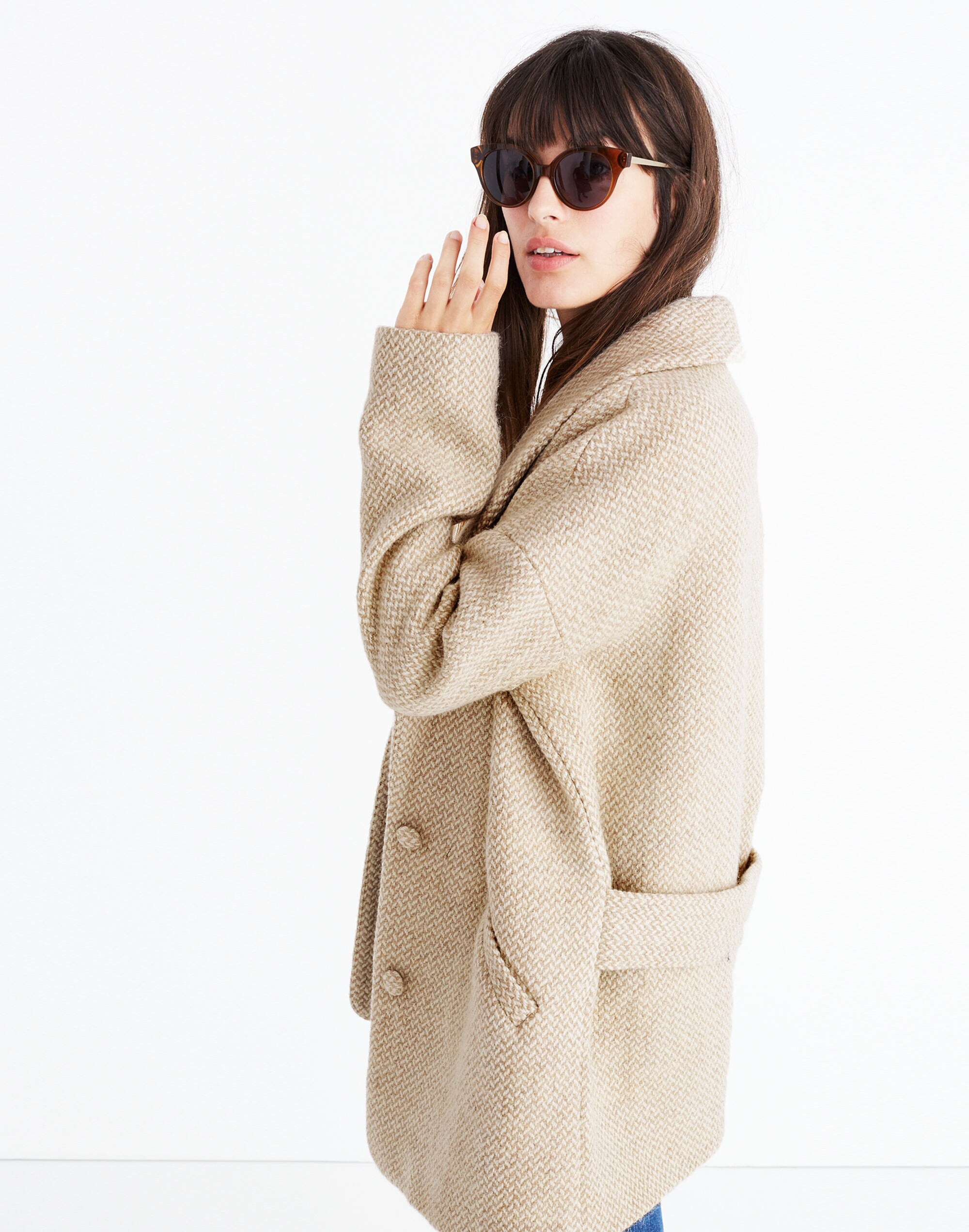 s&eacute;zane&reg; herringbone coat