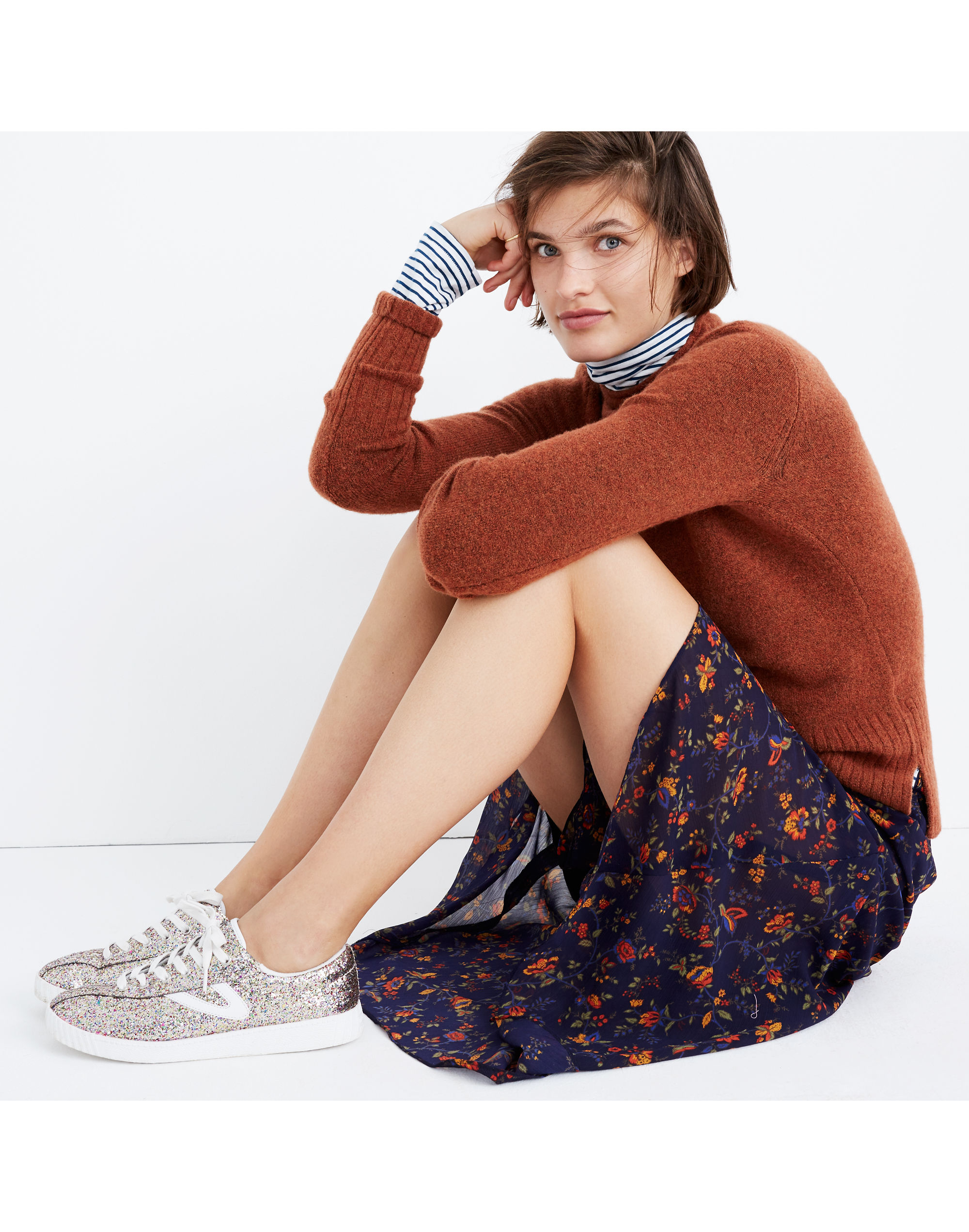 Madewell x Tretorn&reg; Nylite Plus Sneakers in Glitter