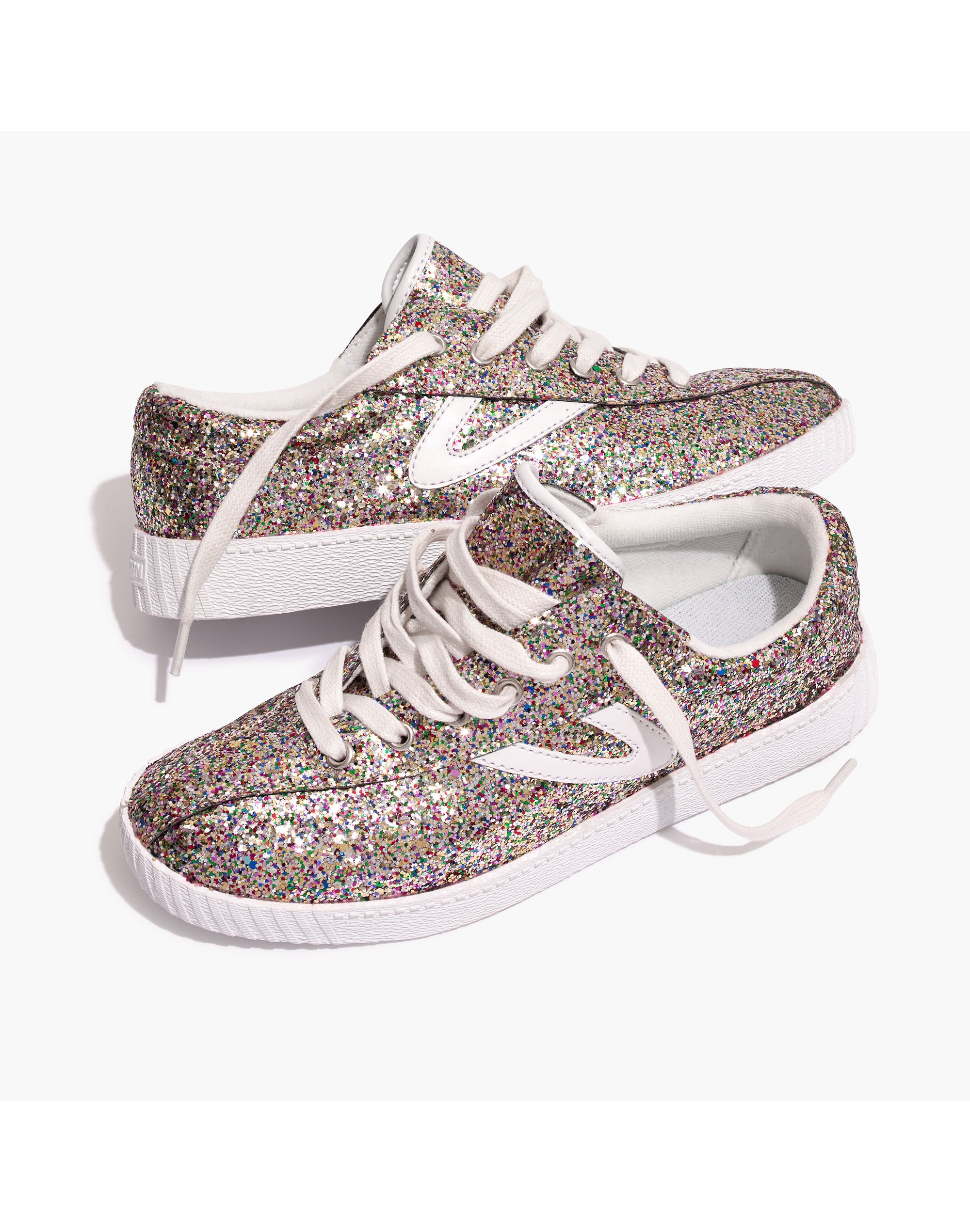Madewell x Tretorn&reg; Nylite Plus Sneakers in Glitter