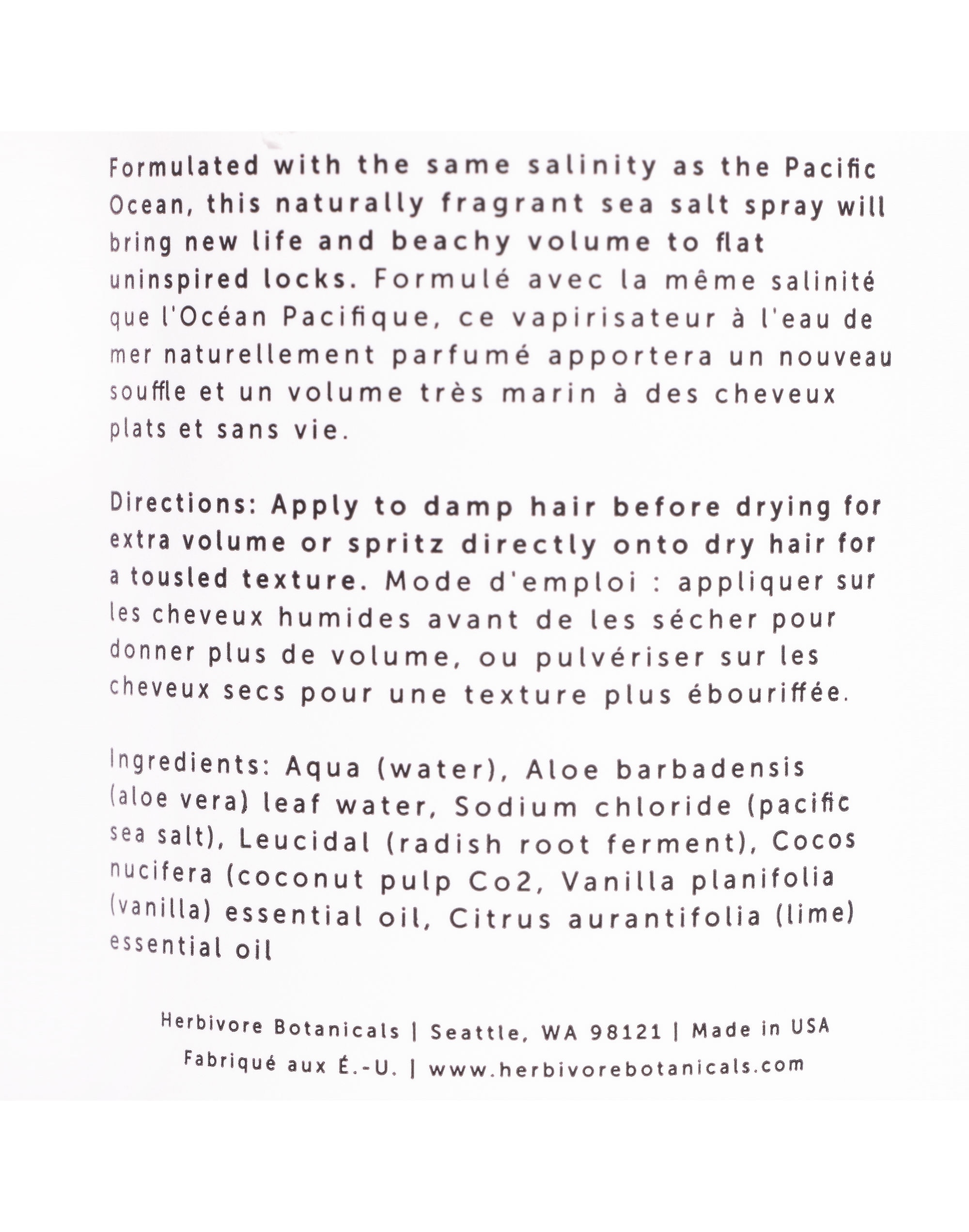 Herbivore Botanicals&reg; Sea Mist Texturizing Salt Spray