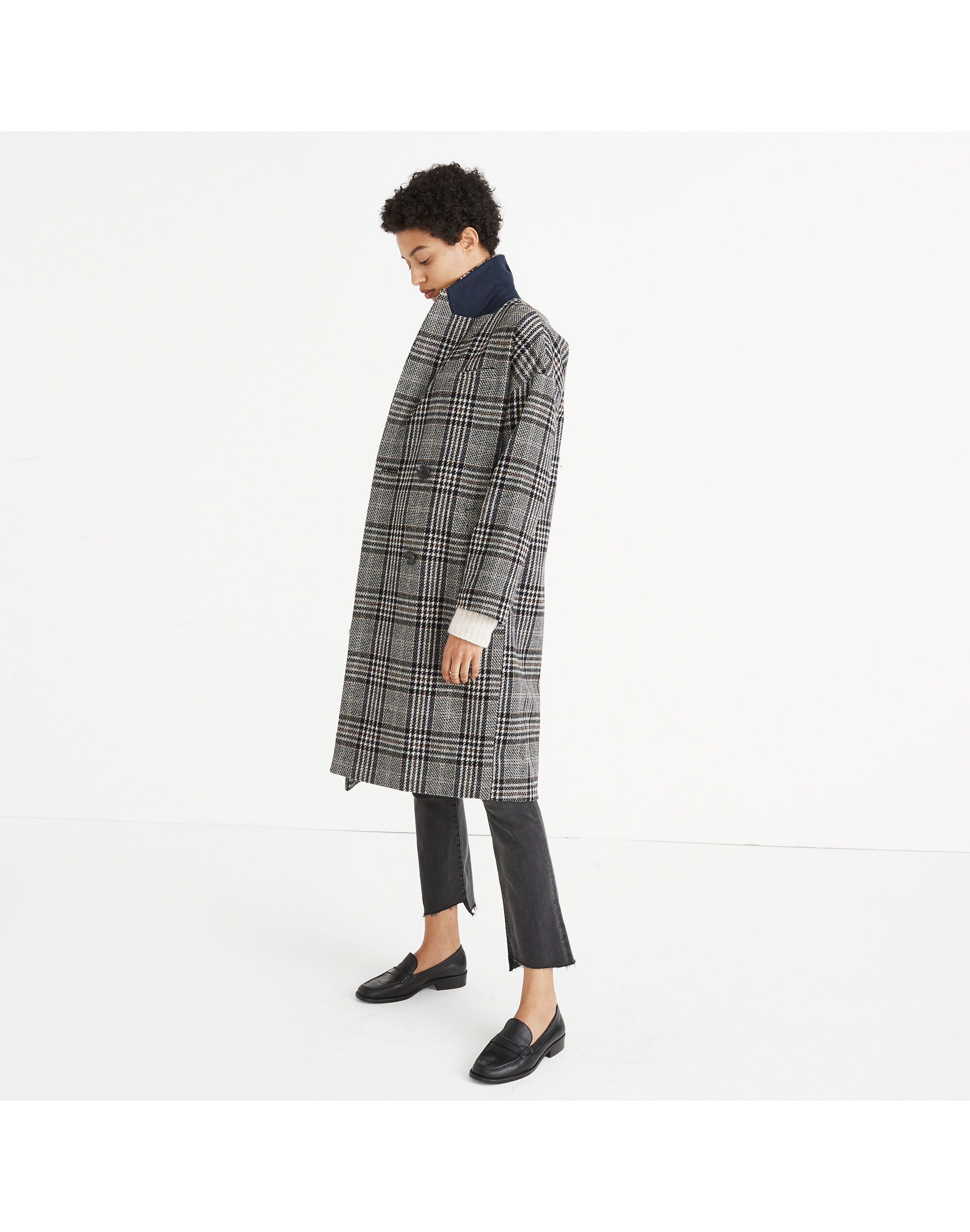 Plaid Goodwin Oversized Topcoat