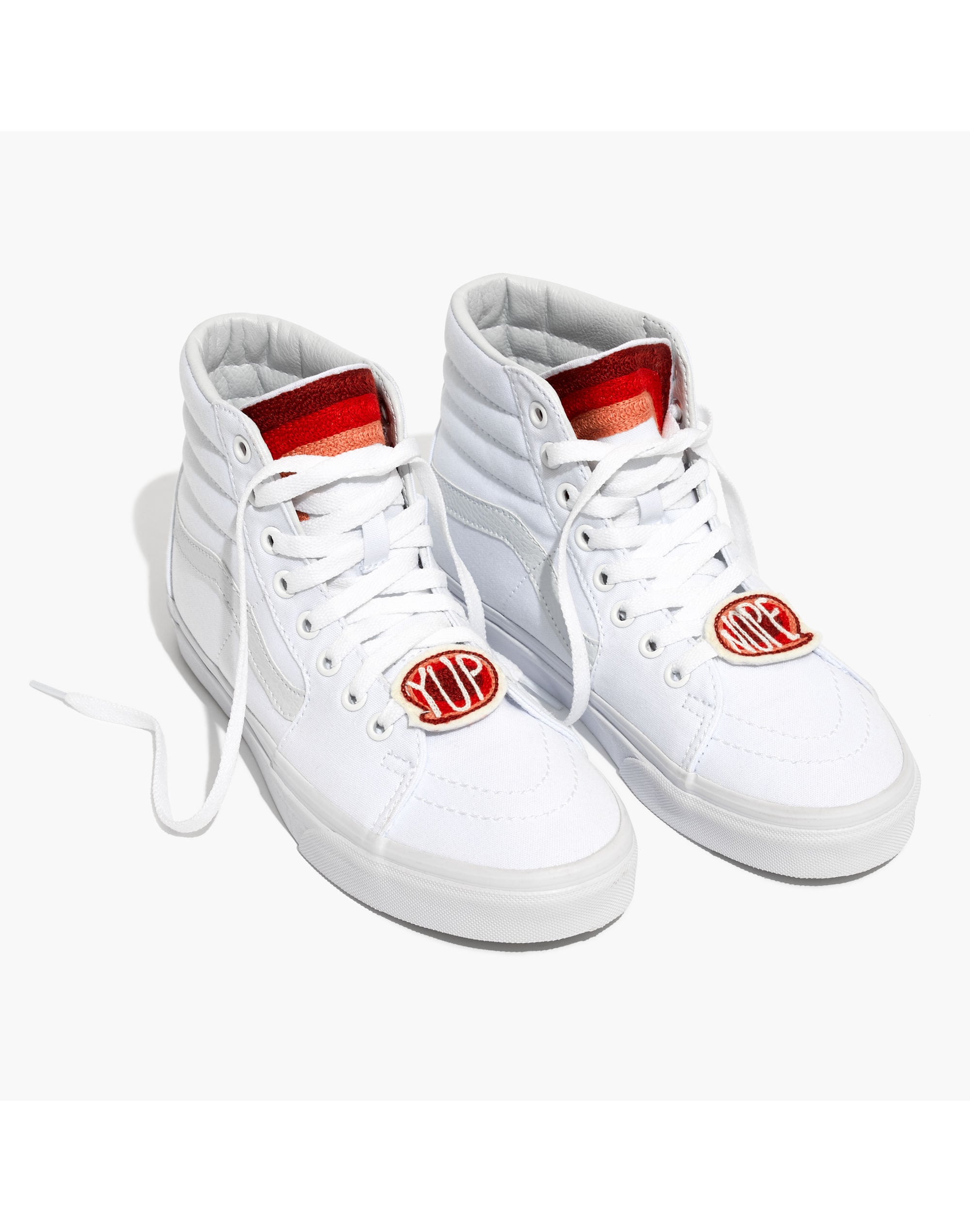 Madewell x Ft. Lonesome&trade; Embroidered Vans&reg; Unisex SK8-Hi High-Top Sneakers