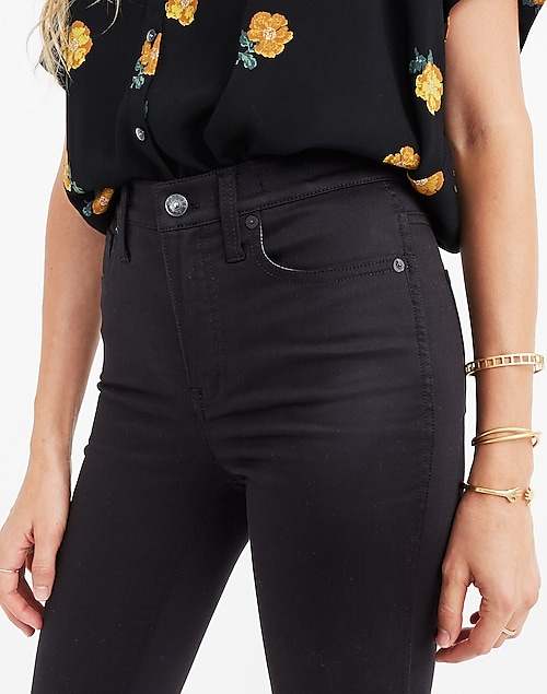 10 High-Rise Skinny Sateen Jeans