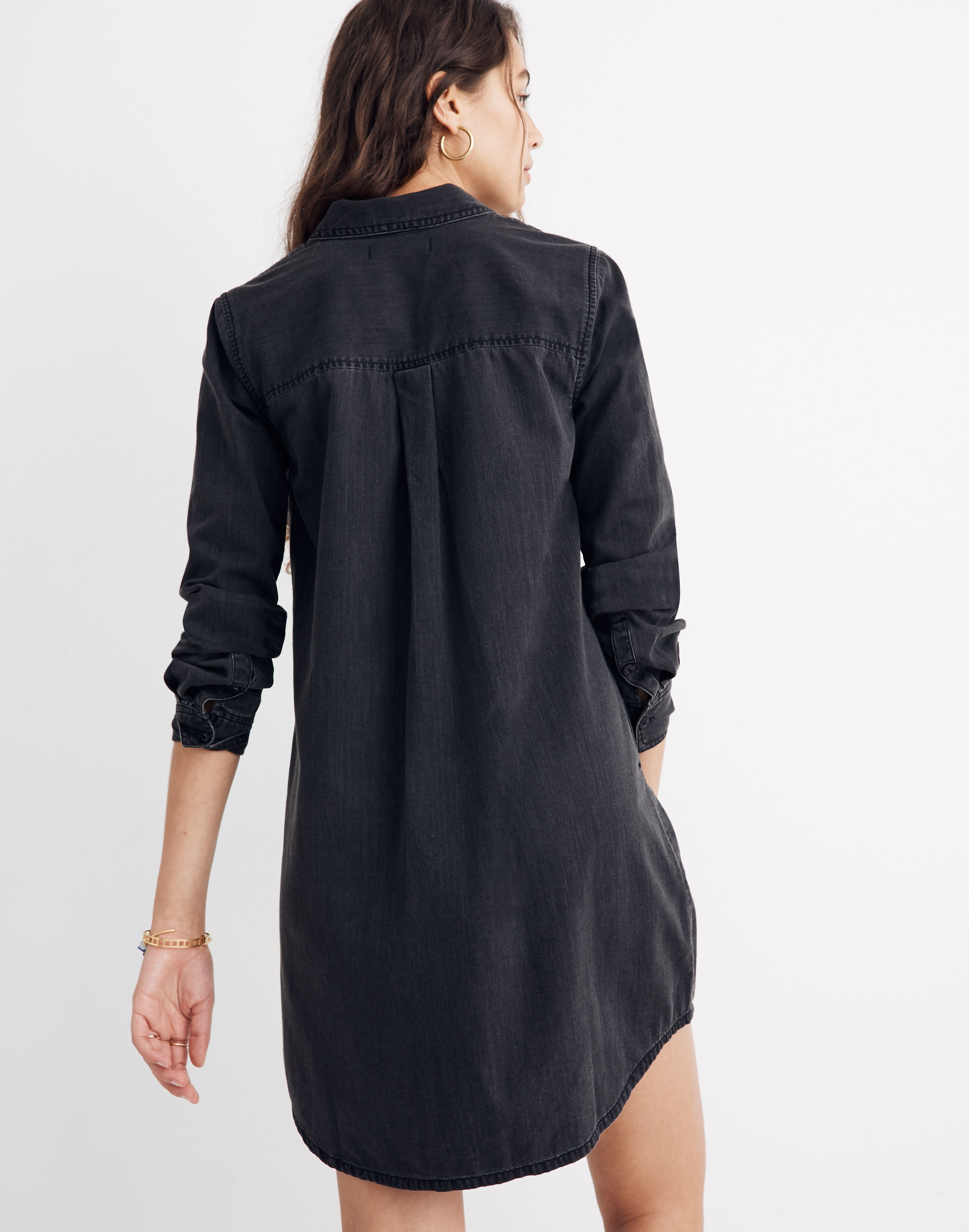 Black Denim Shirtdress