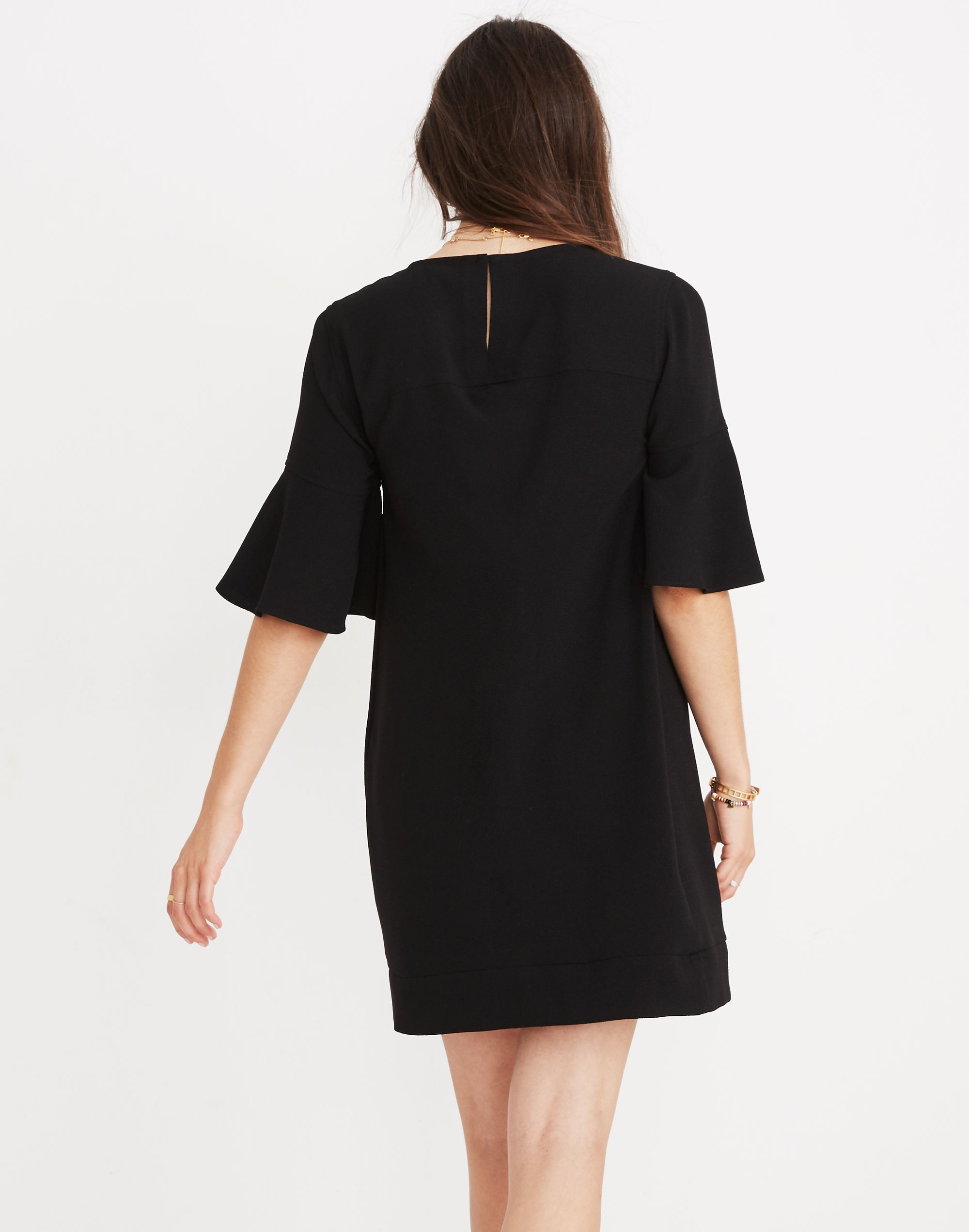 Flutter-Sleeve Mini Dress