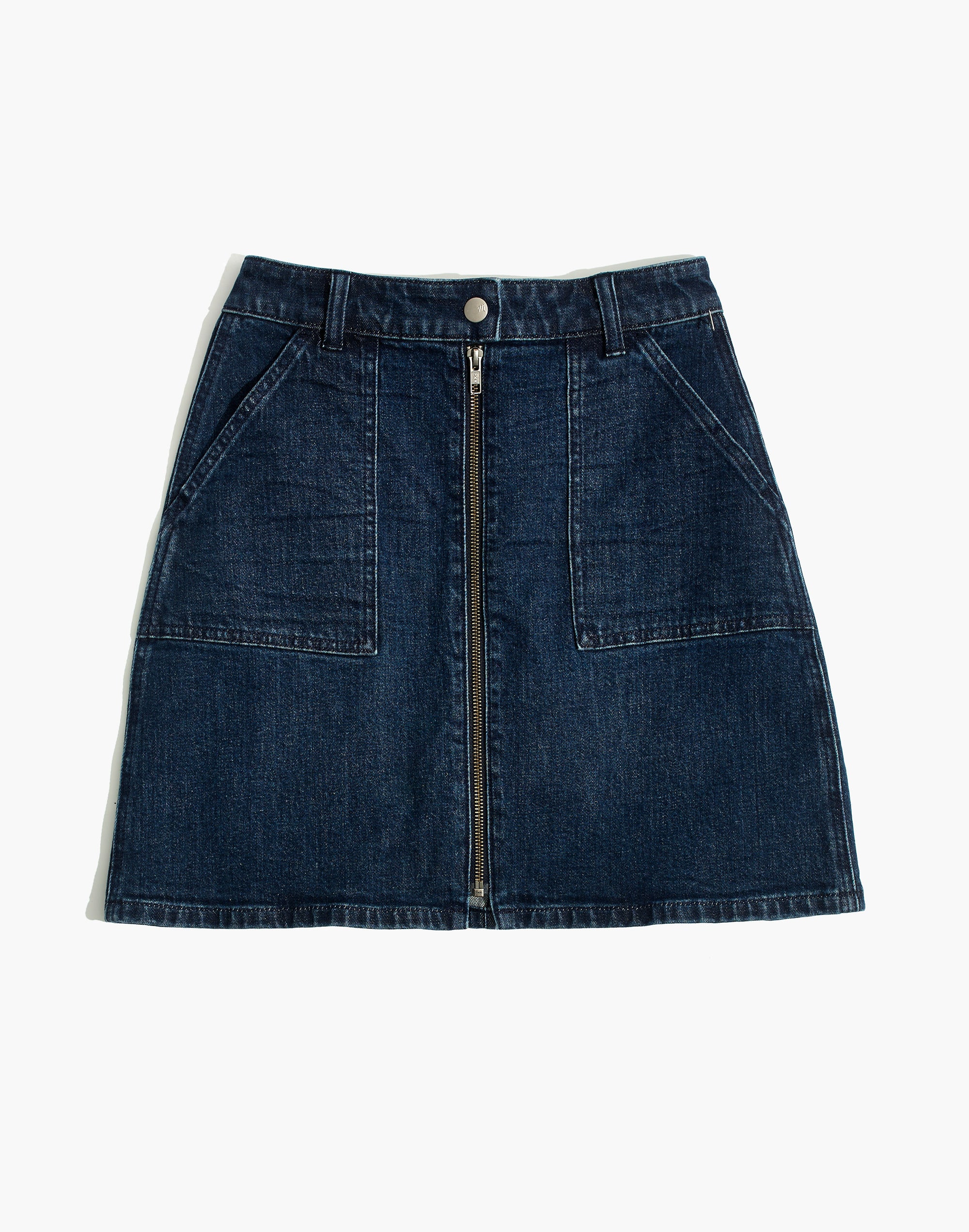 Denim Utility Zip Skirt | Madewell