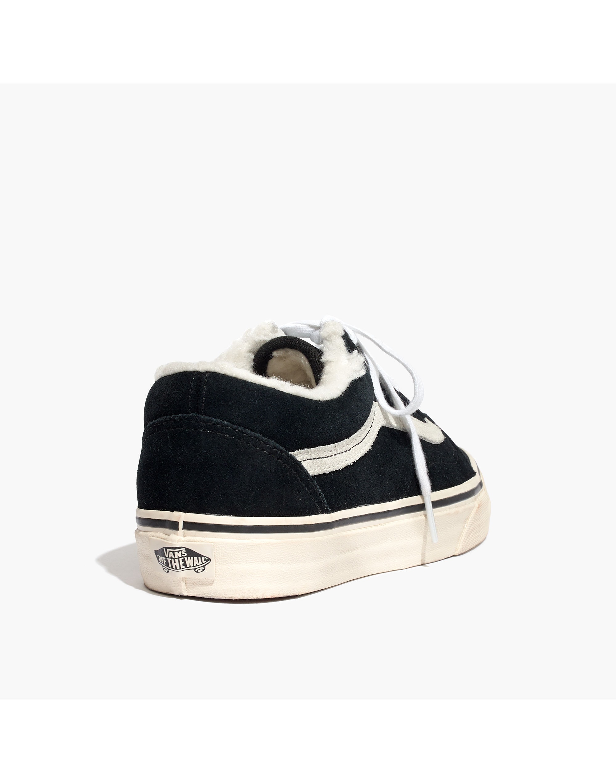 Madewell x Vans&reg; Unisex Old Skool Sneakers in Suede and Sherpa