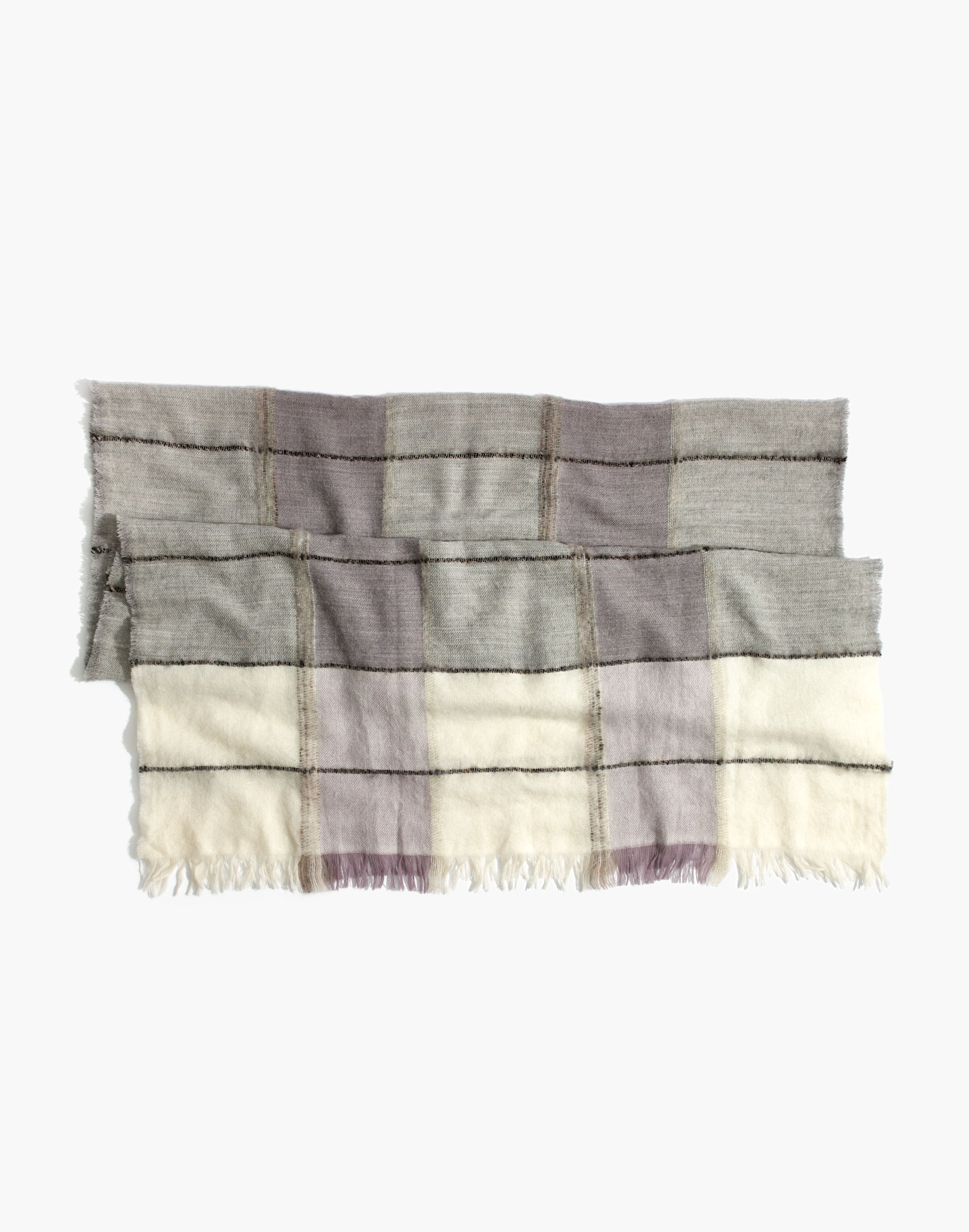 Brushed Plaid Scarf
