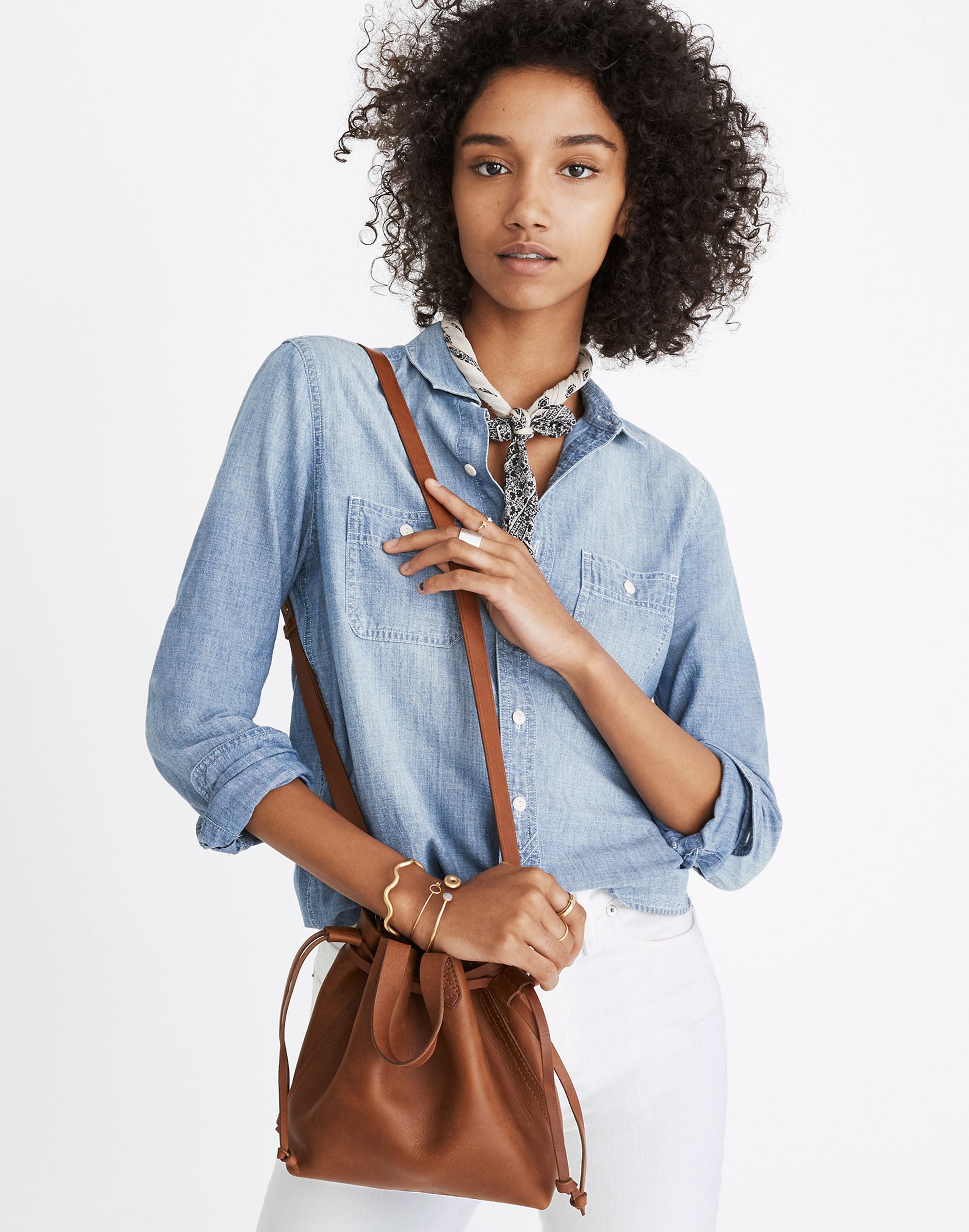 The Small Drawstring Transport Crossbody