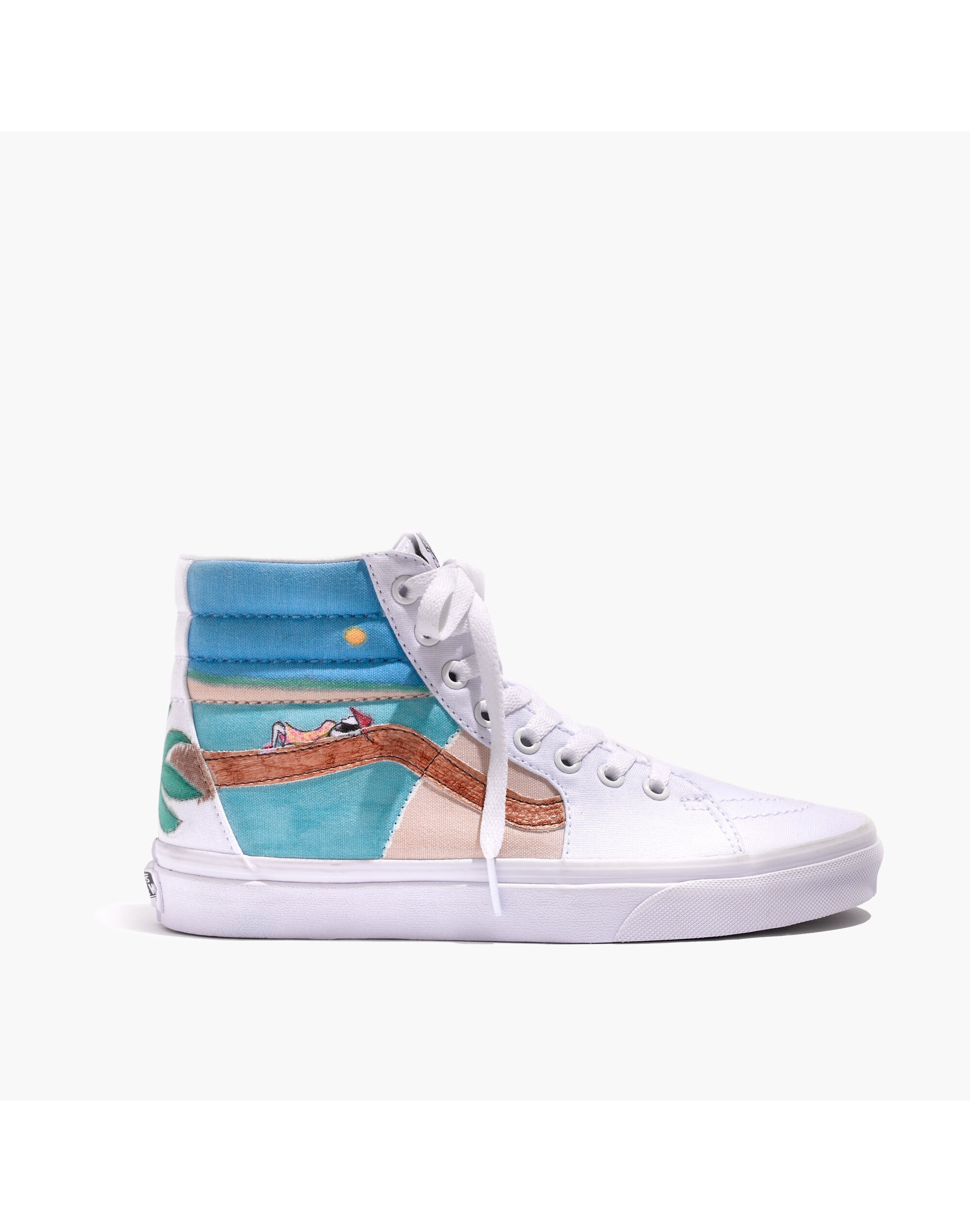 Madewell x Unfortunate Portrait Hand-Painted Vans&reg; Unisex SK8-Hi High-Top Sneakers