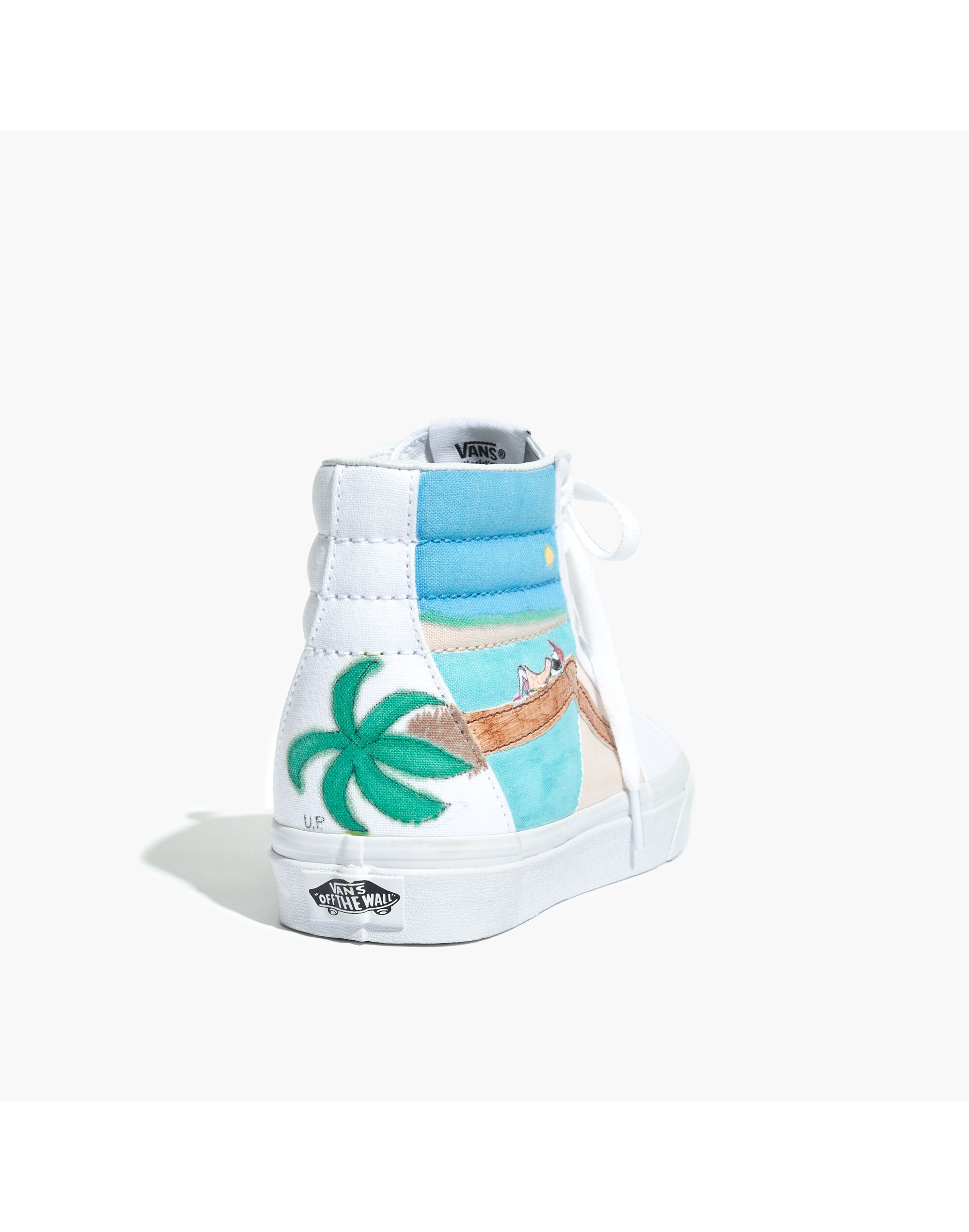 Madewell x Unfortunate Portrait Hand-Painted Vans&reg; Unisex SK8-Hi High-Top Sneakers