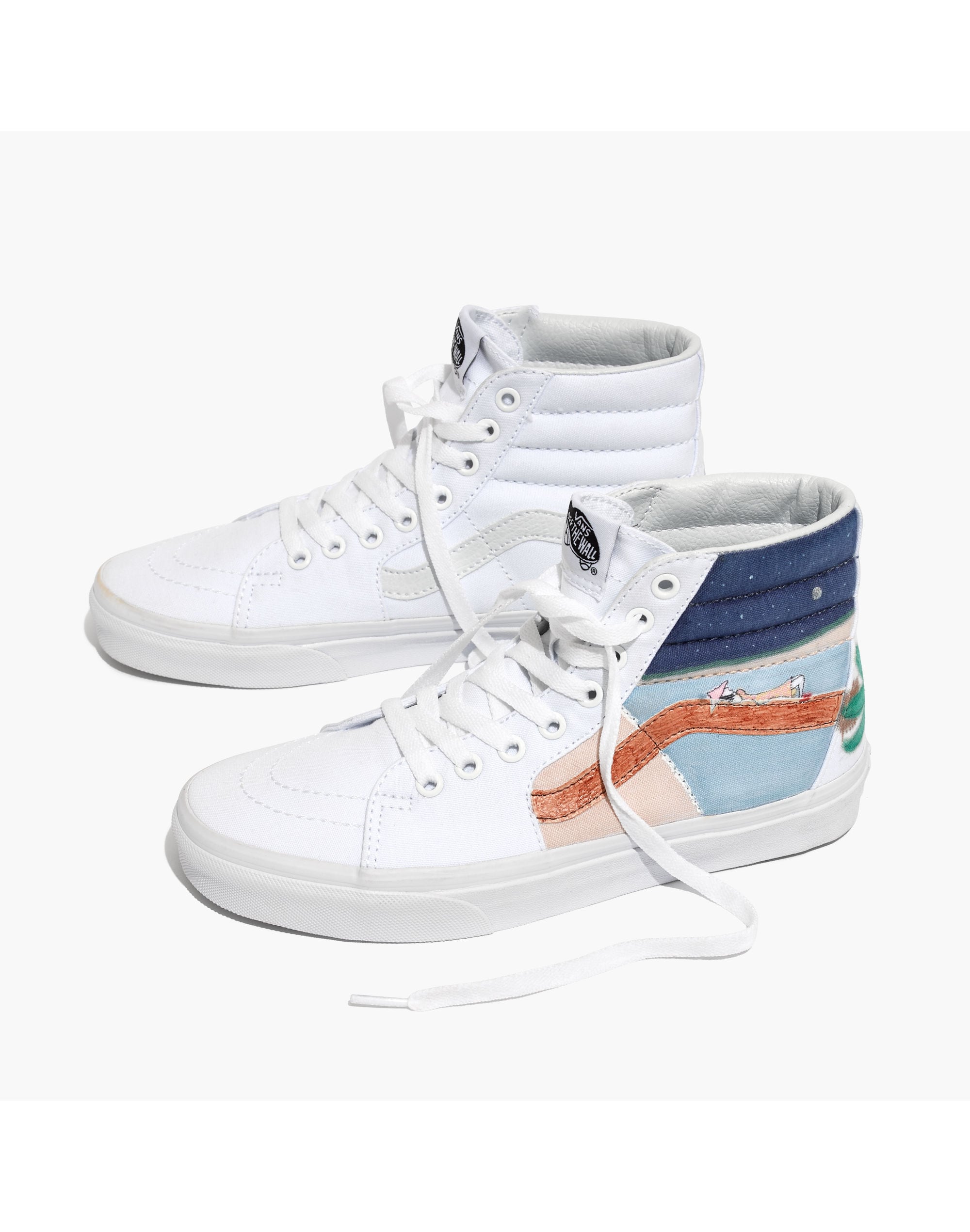 Madewell x Unfortunate Portrait Hand-Painted Vans&reg; Unisex SK8-Hi High-Top Sneakers