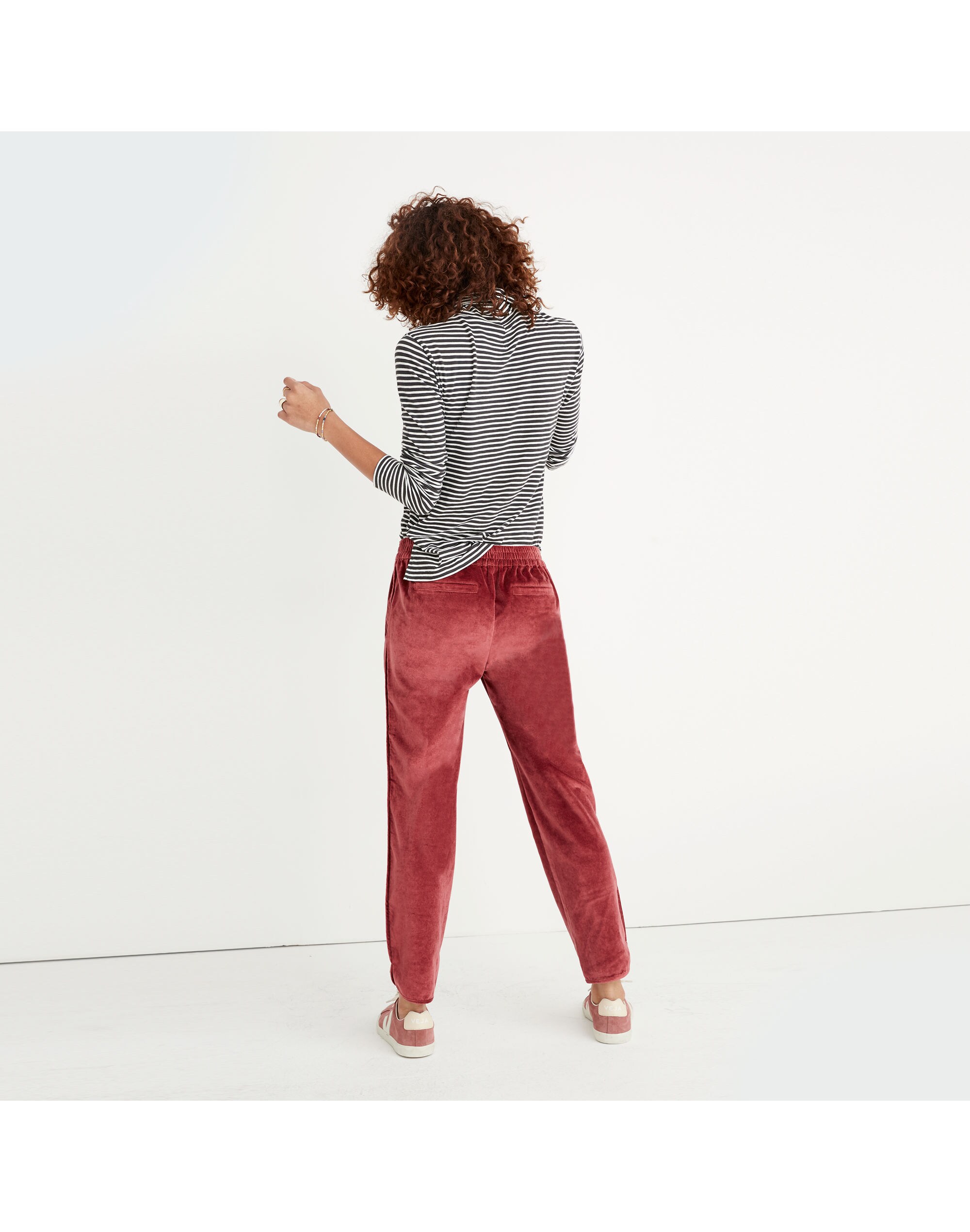 Track Trousers in Velvet