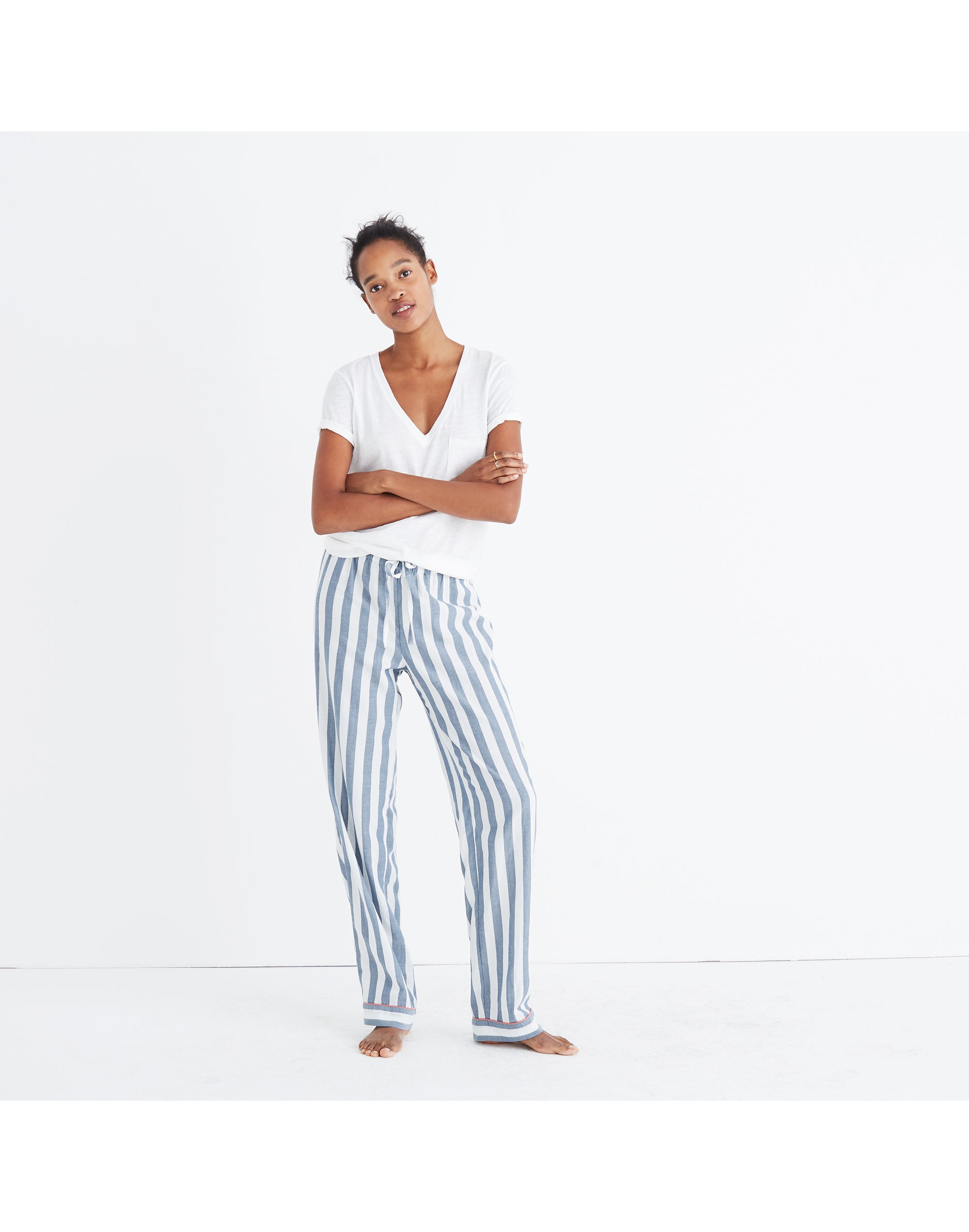 Bedtime Pajama Pants in Oxford Stripe